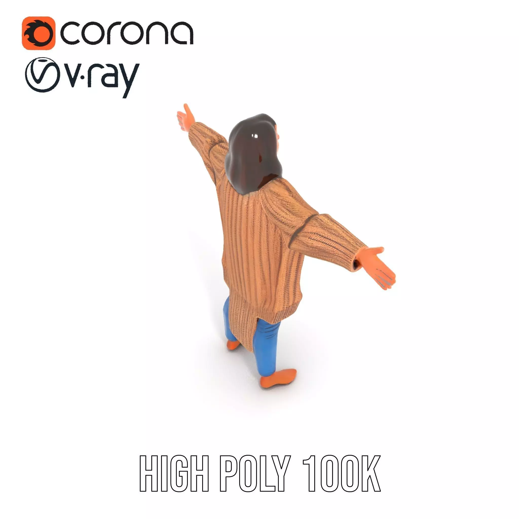Cozy Knit Sweater model pack Low-poly 3D model_25