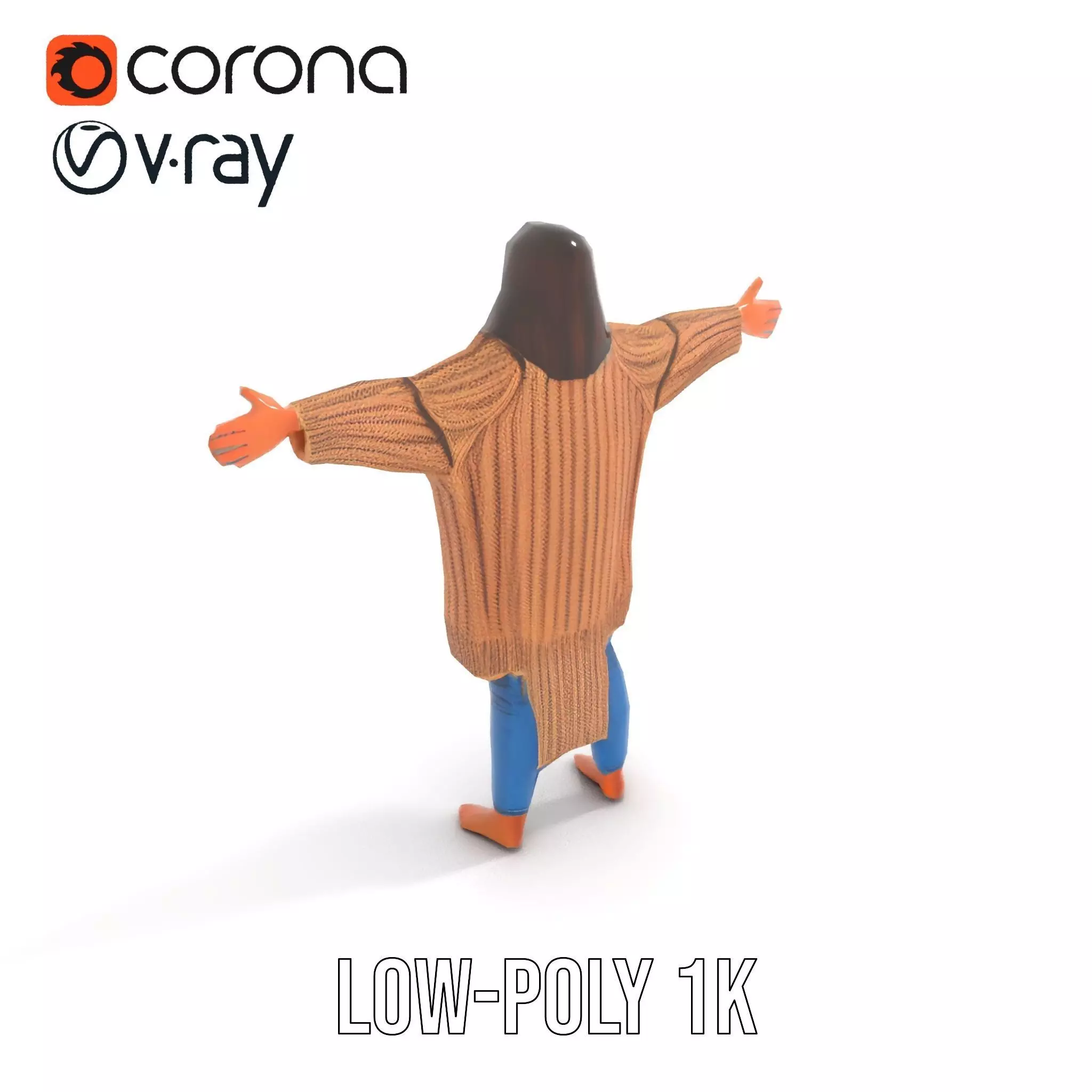 Cozy Knit Sweater model pack Low-poly 3D model_9