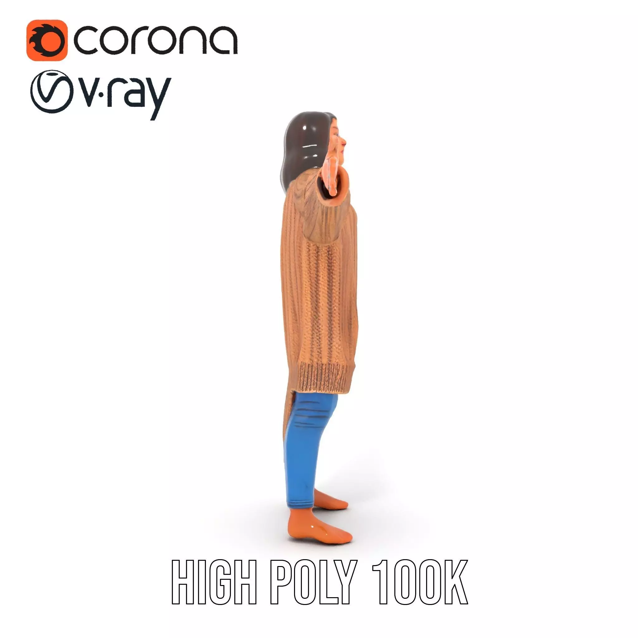 Cozy Knit Sweater model pack Low-poly 3D model_17