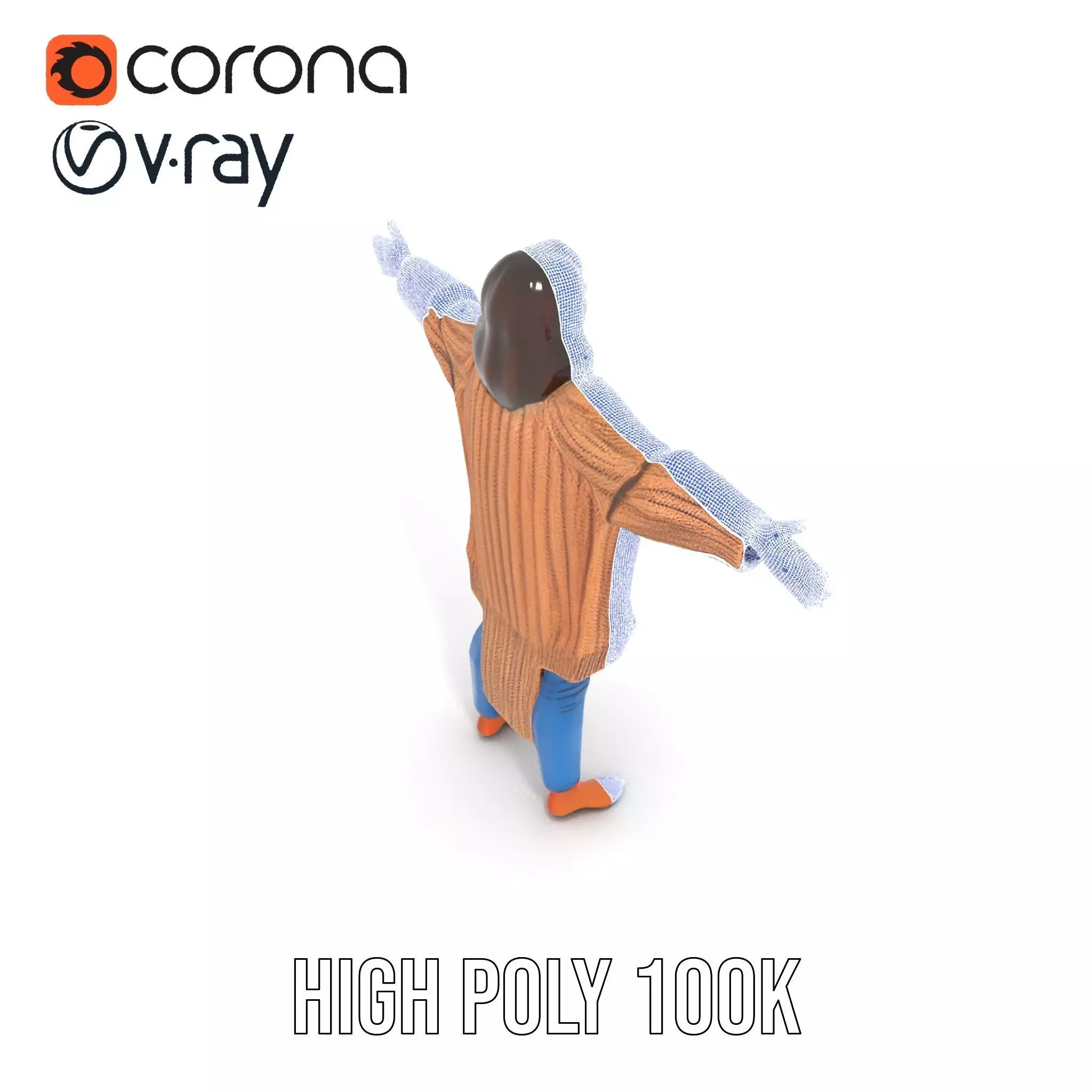 Cozy Knit Sweater model pack Low-poly 3D model_32