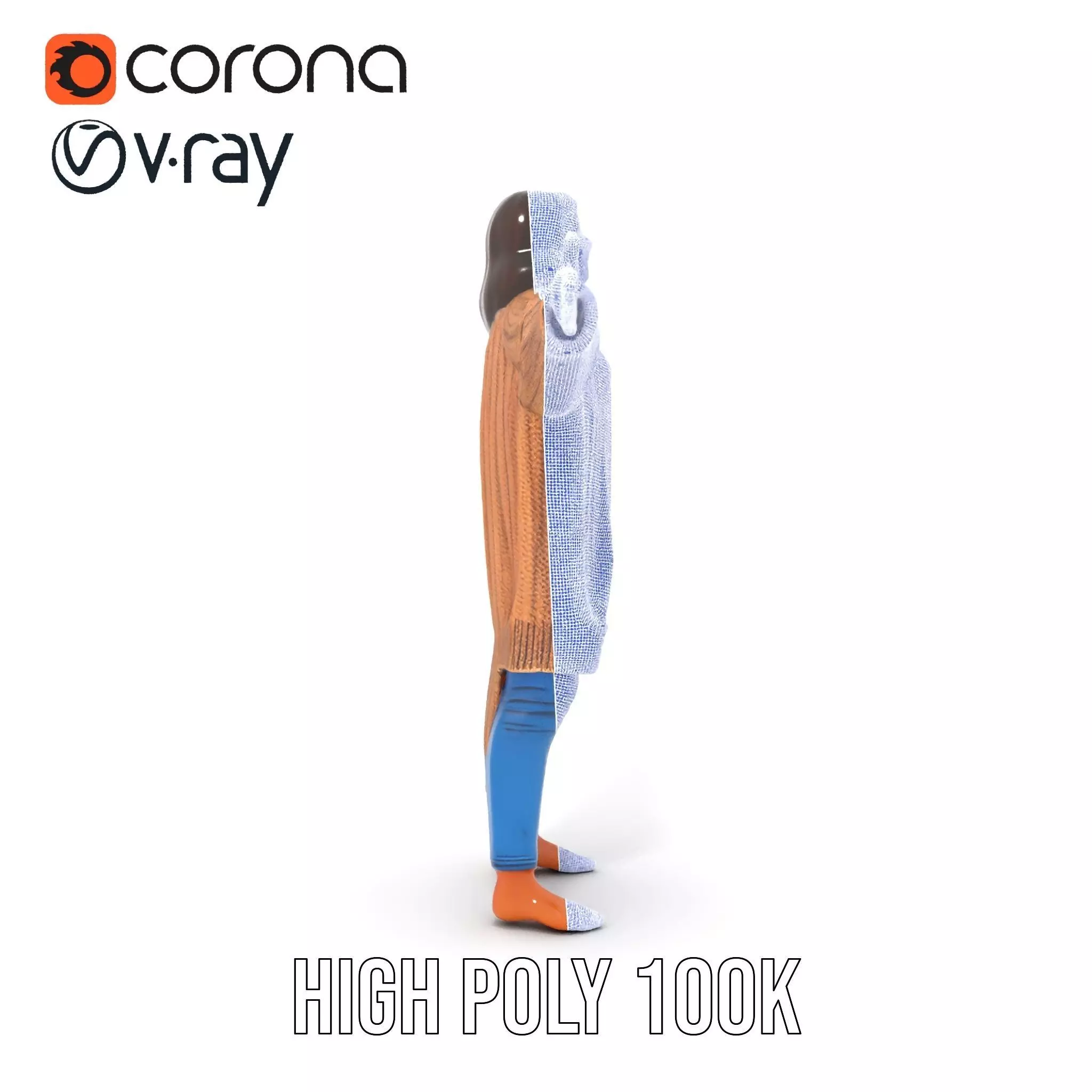 Cozy Knit Sweater model pack Low-poly 3D model_33