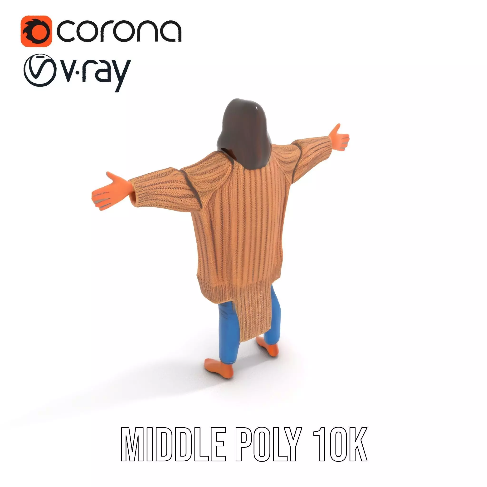 Cozy Knit Sweater model pack Low-poly 3D model_13