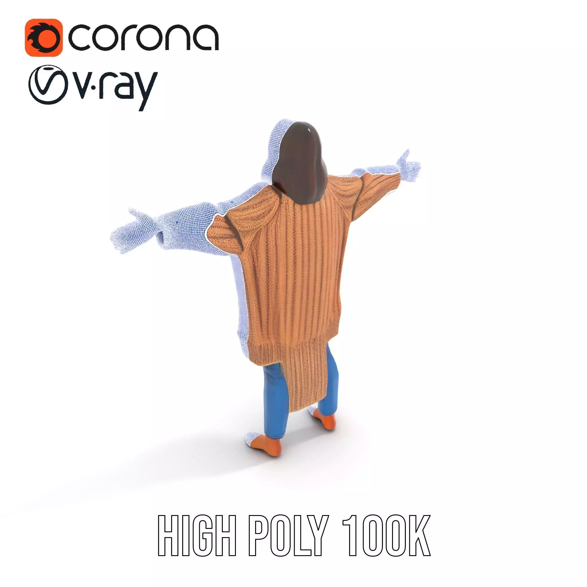 Cozy Knit Sweater model pack Low-poly 3D model_31