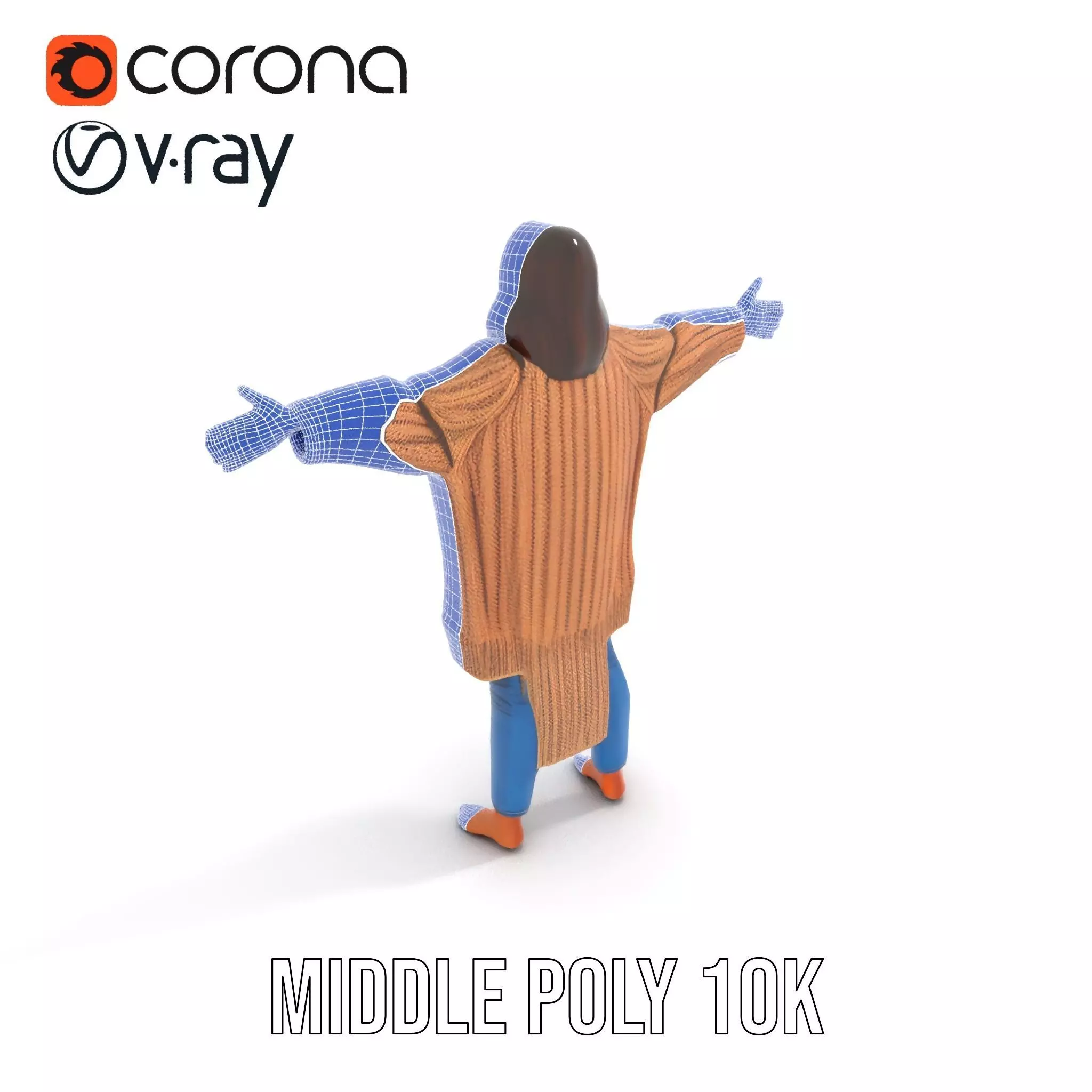 Cozy Knit Sweater model pack Low-poly 3D model_26