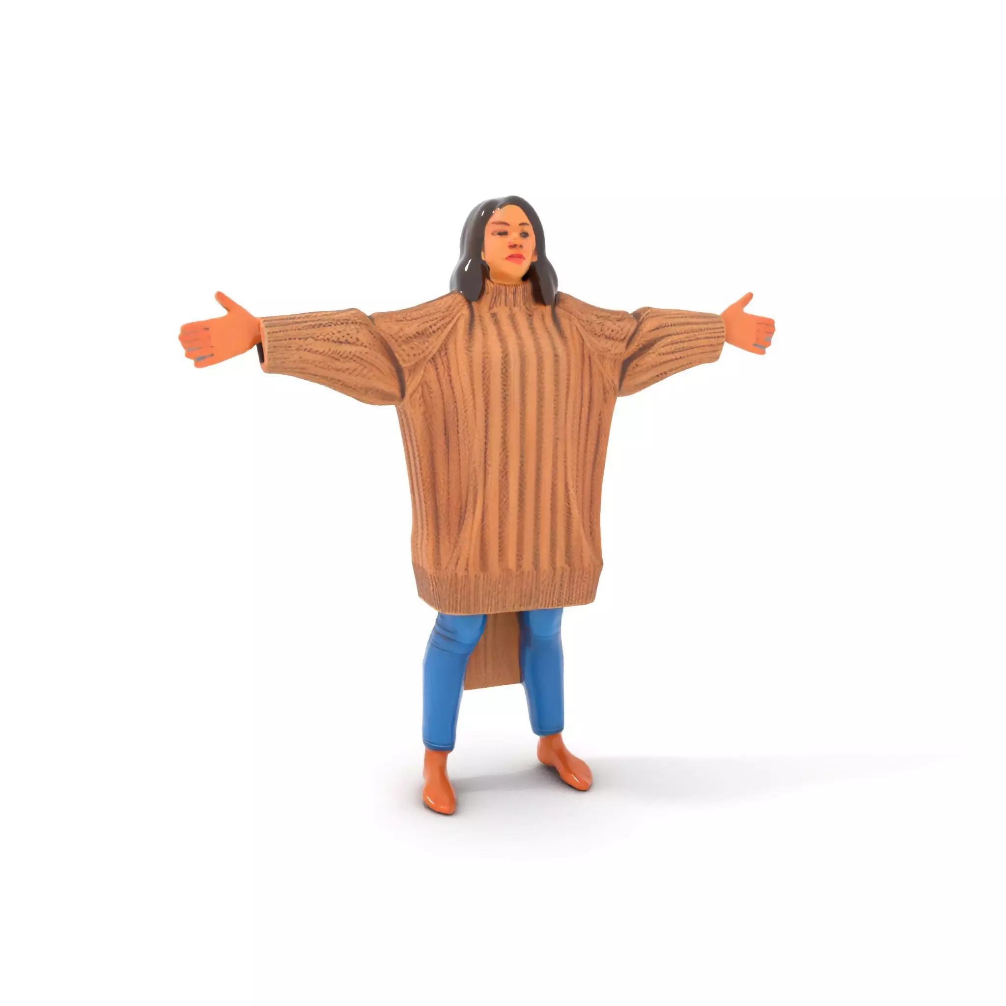 Cozy Knit Sweater model pack Low-poly 3D model_0