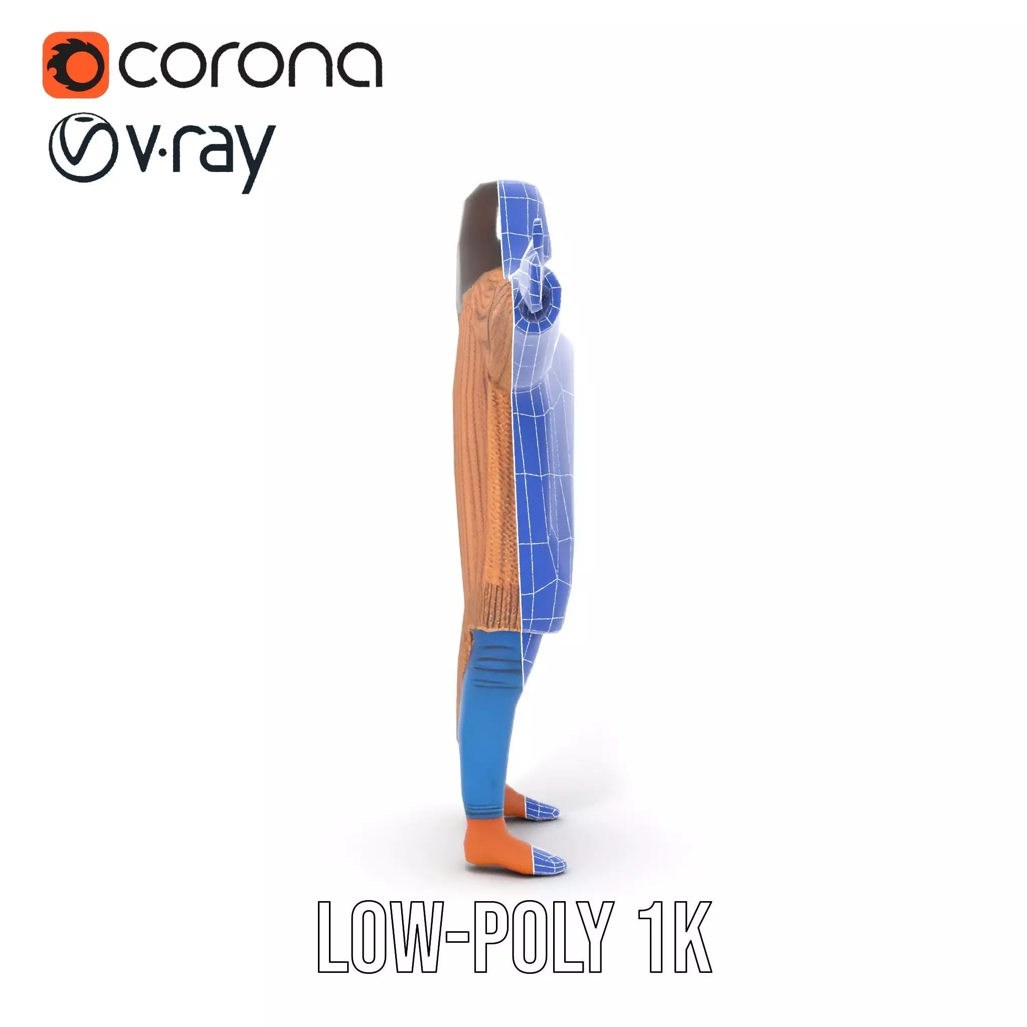 Cozy Knit Sweater model pack Low-poly 3D model_30