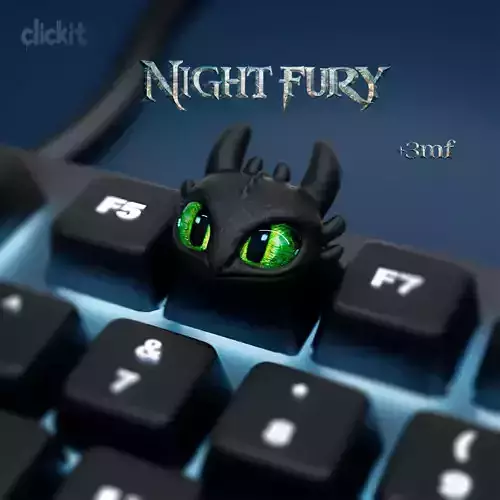 Night Fury Keycap  3D Printable Model