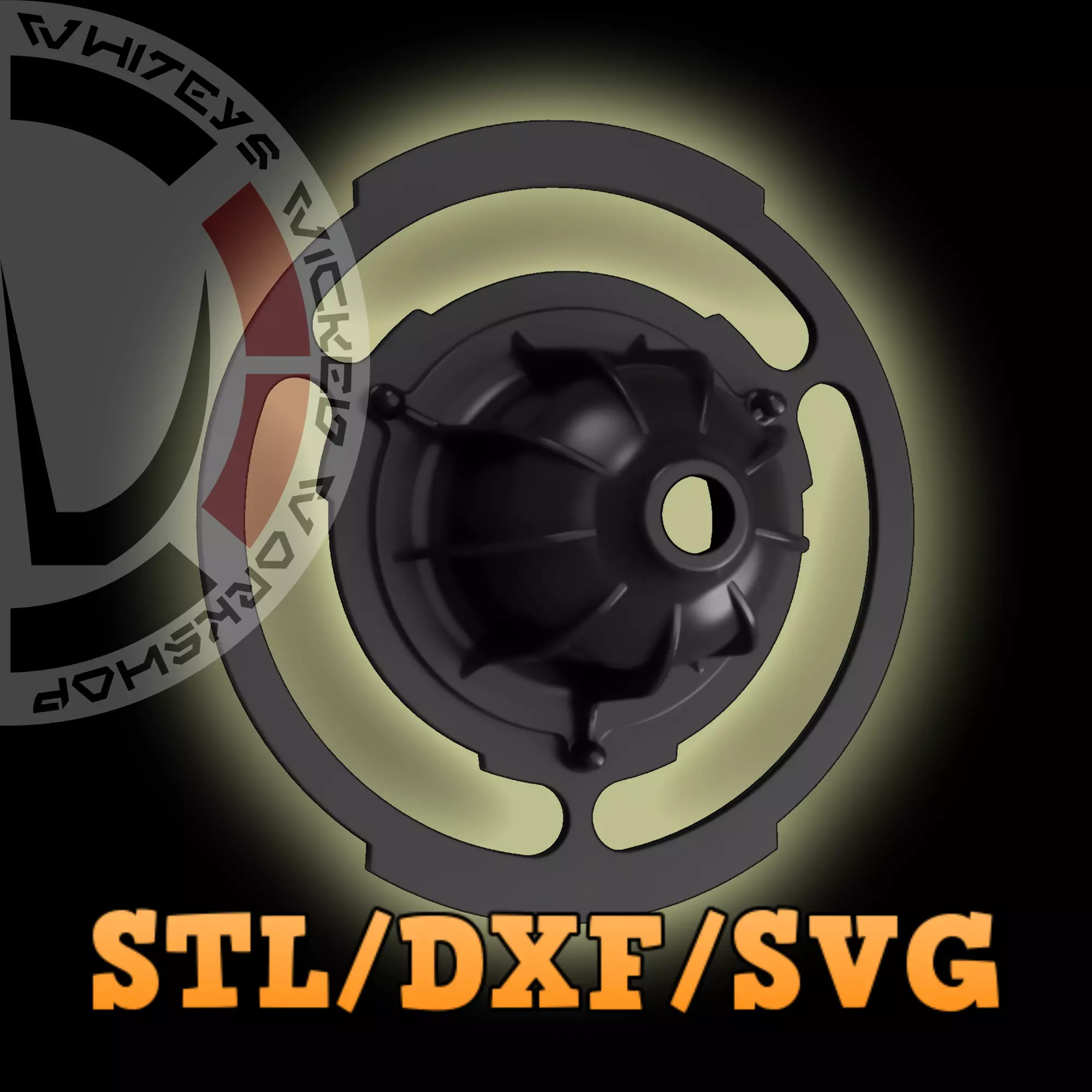 Millennium Falcon Light-Lamp DXF-SVG-STL 3D File 3D print model