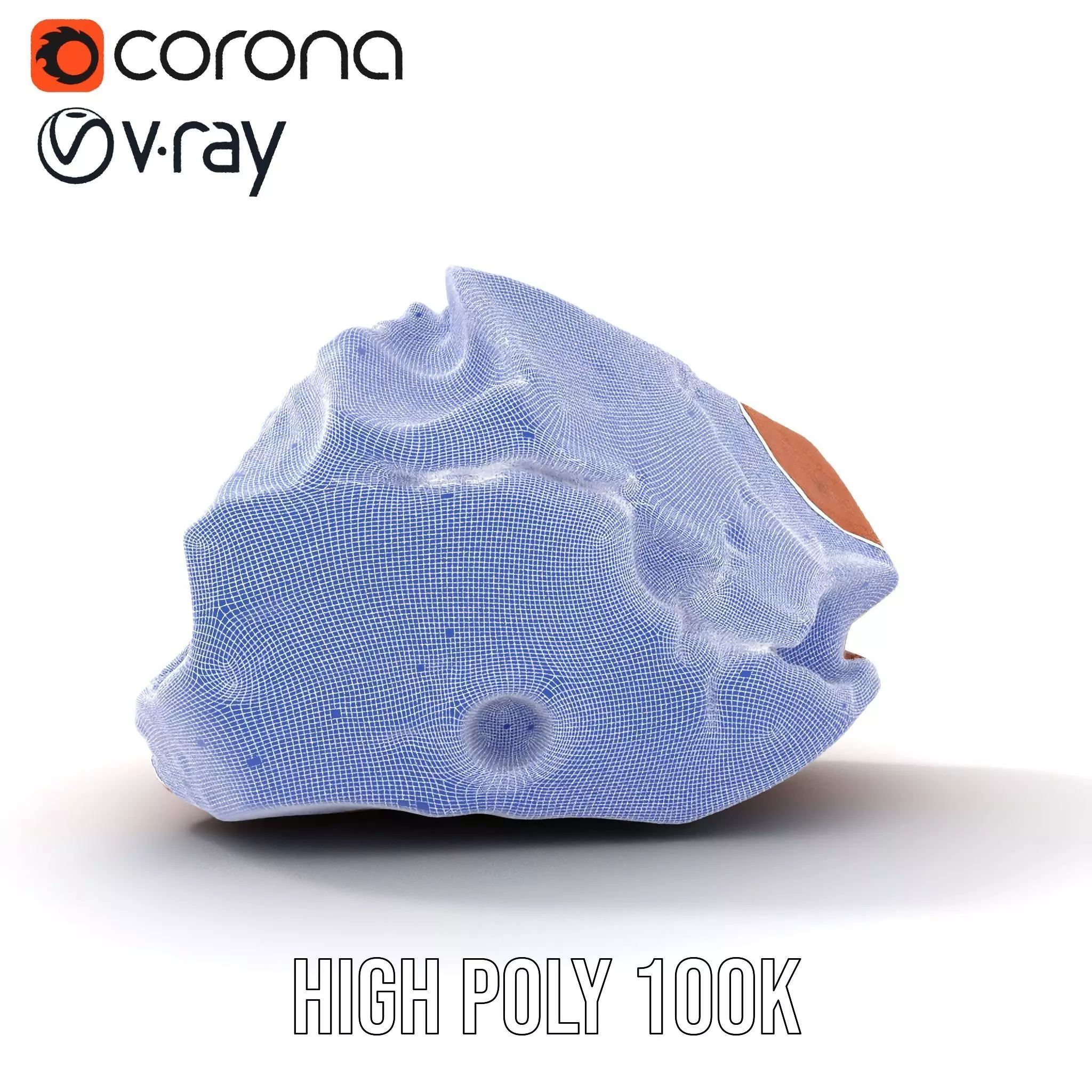 Red Sandstone Boulder model pack Low-poly 3D model_33