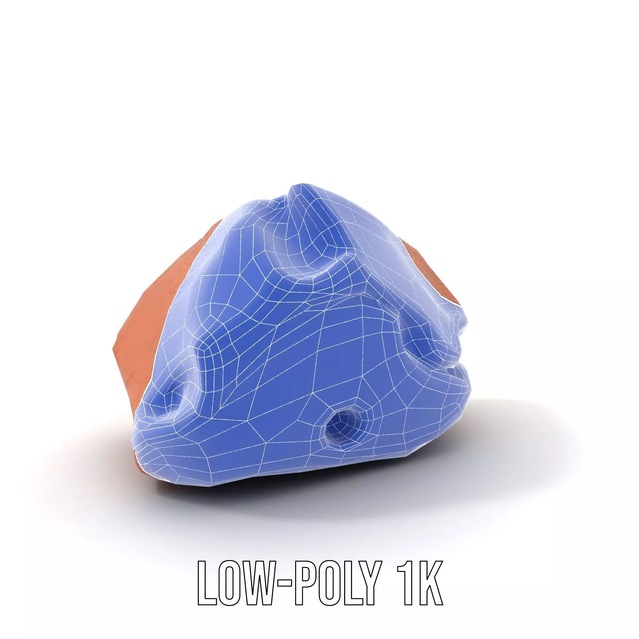 Red Sandstone Boulder model pack Low-poly 3D model_14