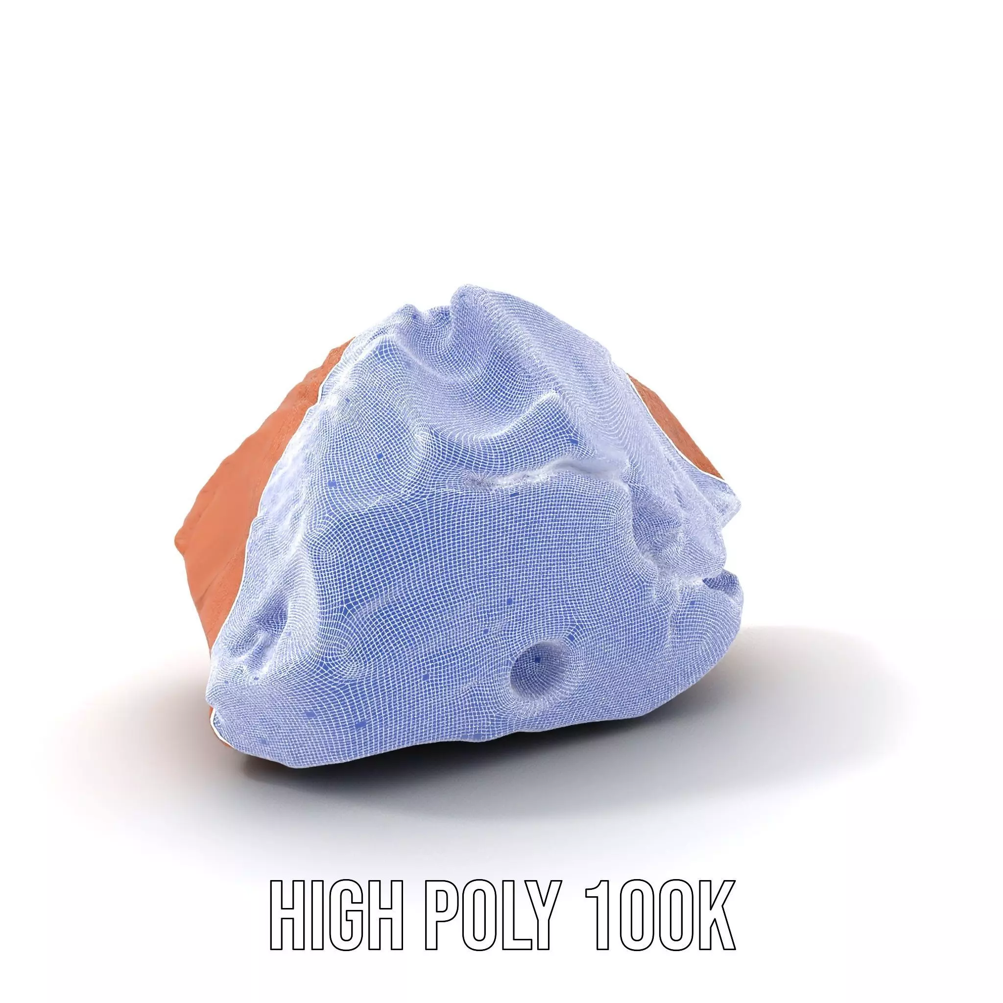 Red Sandstone Boulder model pack Low-poly 3D model_4