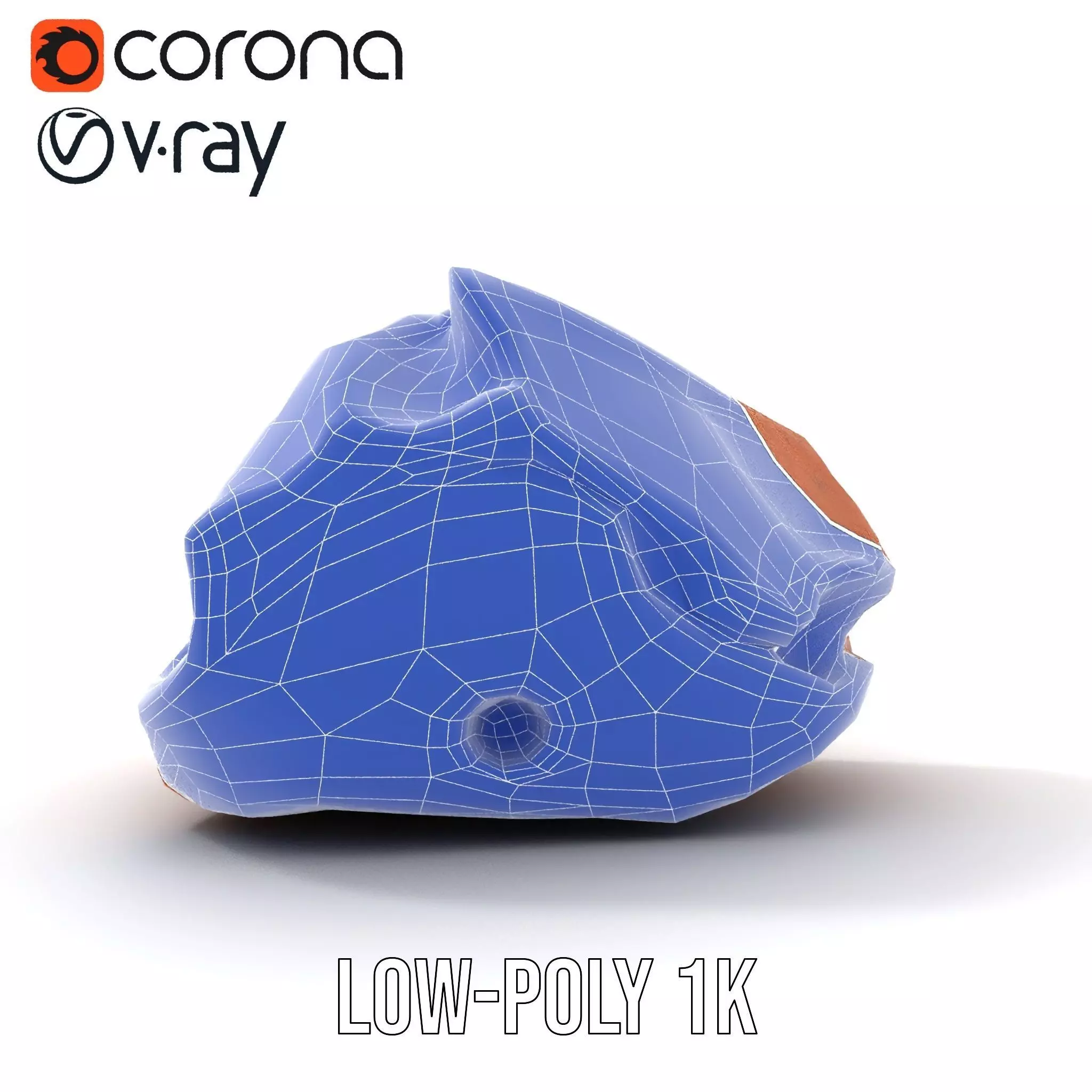 Red Sandstone Boulder model pack Low-poly 3D model_23