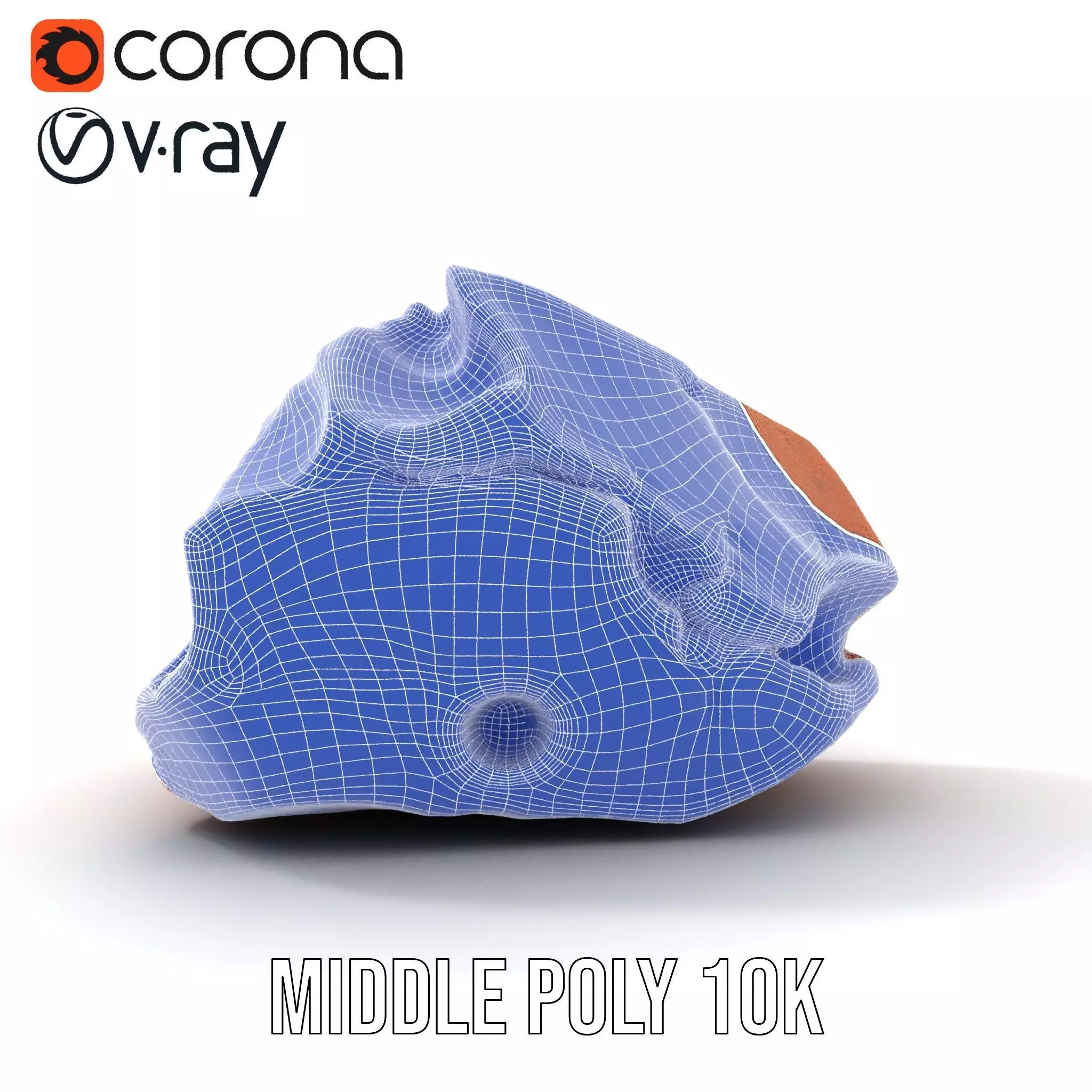 Red Sandstone Boulder model pack Low-poly 3D model_27