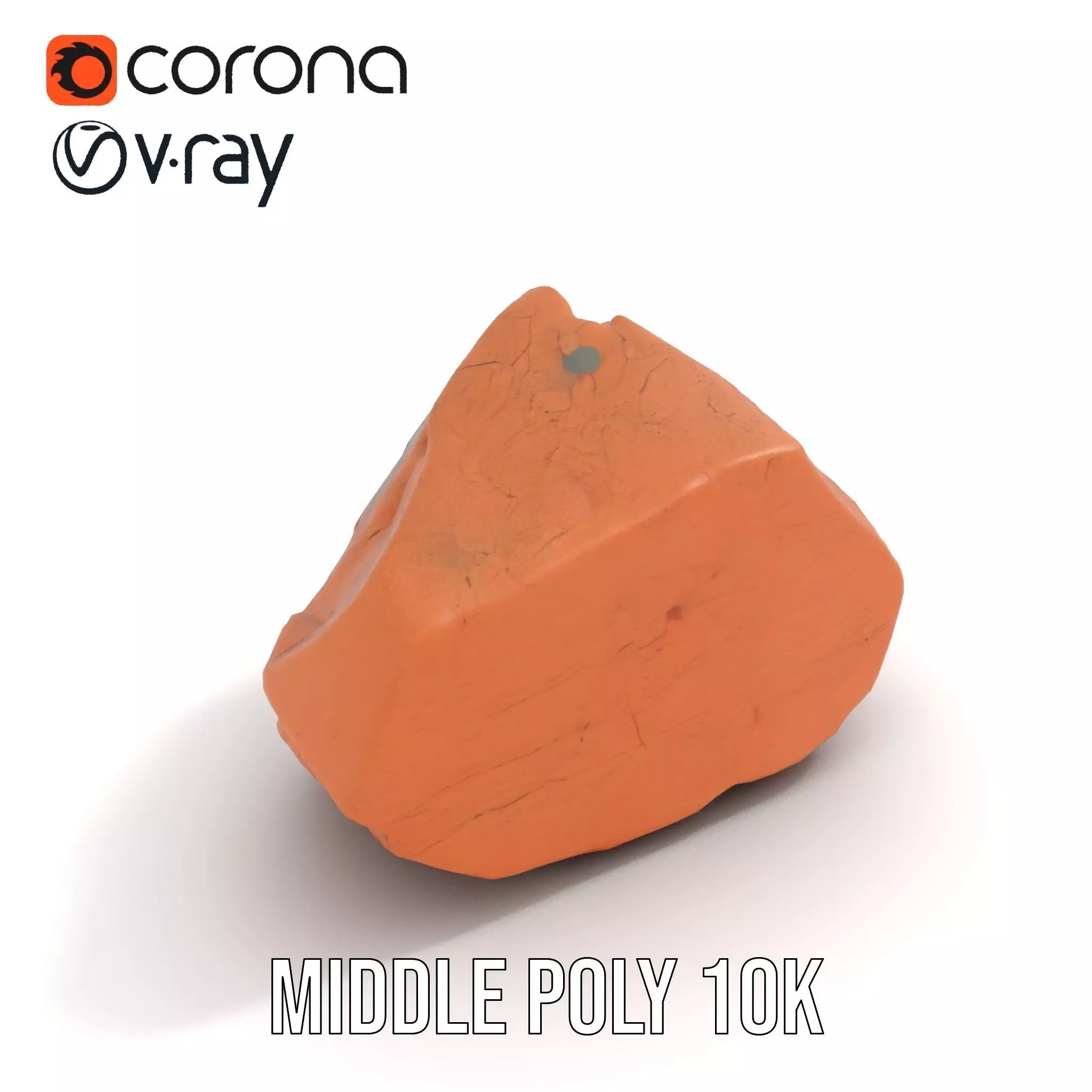Red Sandstone Boulder model pack Low-poly 3D model_13