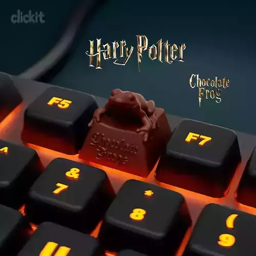 Harry Potter Chocolate Frog Artisan Keycap  3D Printable Model 3D print model