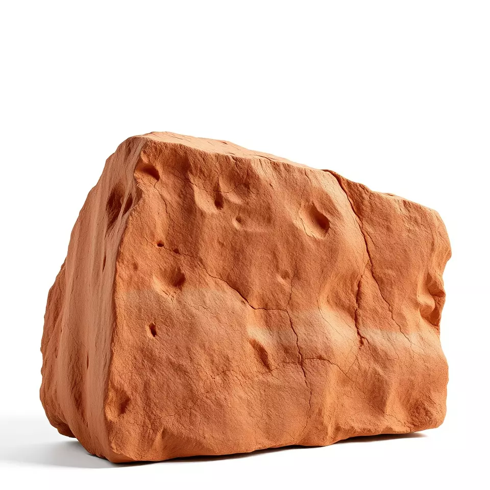 Terracotta Boulder model pack Low-poly 3D model_2