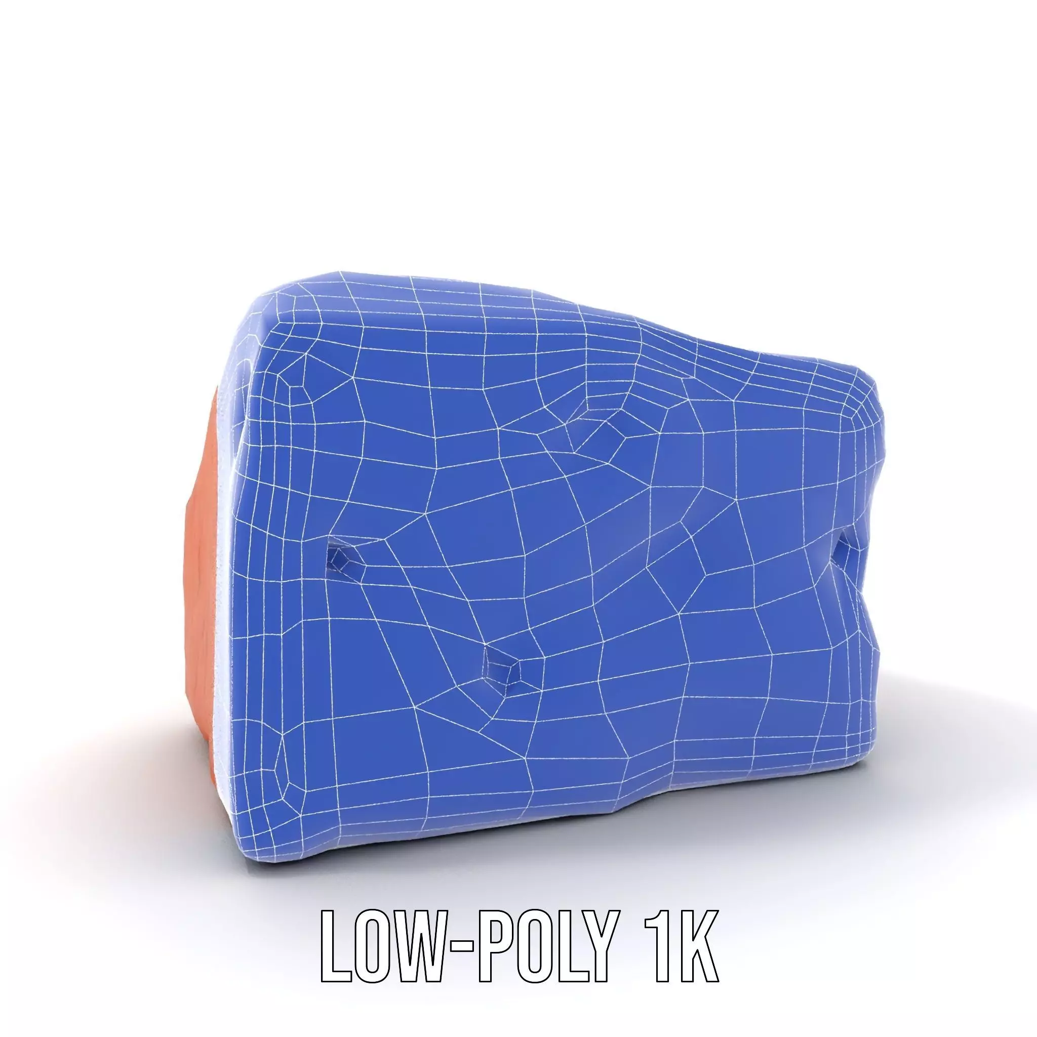 Terracotta Boulder model pack Low-poly 3D model_22