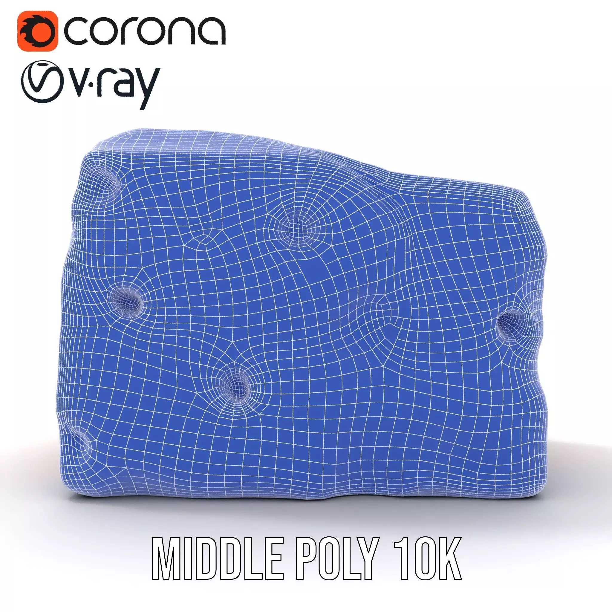 Terracotta Boulder model pack Low-poly 3D model_19