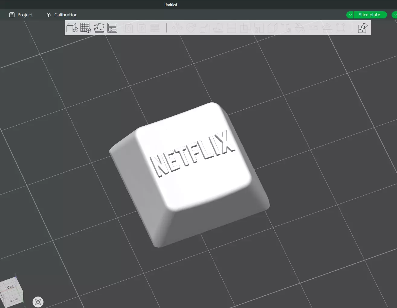 Netflix v 2 Logo Artisan Keycap  3D Printable Model Free 3D print model_2
