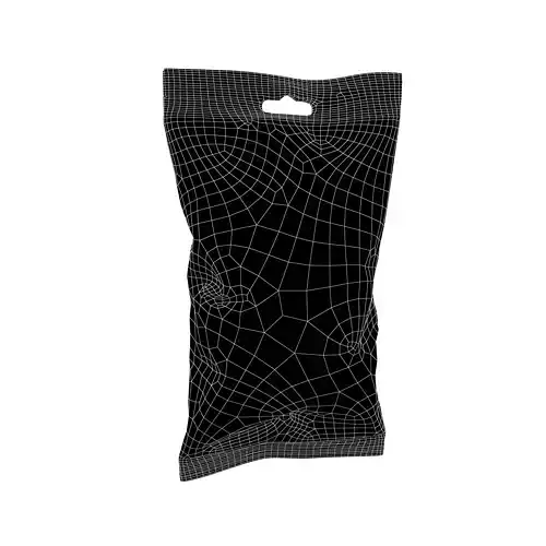 Food Bag Mockup v1 002 Low-poly 3D model 5