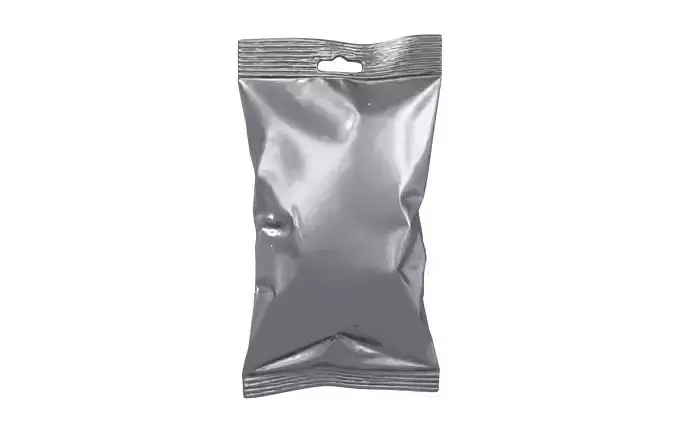 Food Bag Mockup v1 002 Low-poly 3D model 2