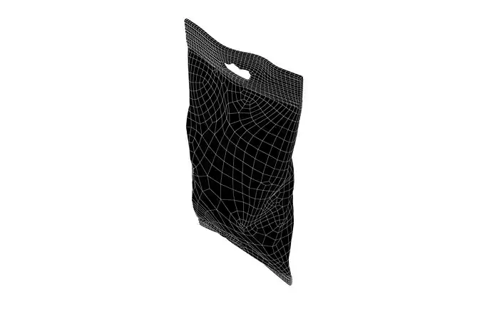 Food Bag Mockup v1 002 Low-poly 3D model 7