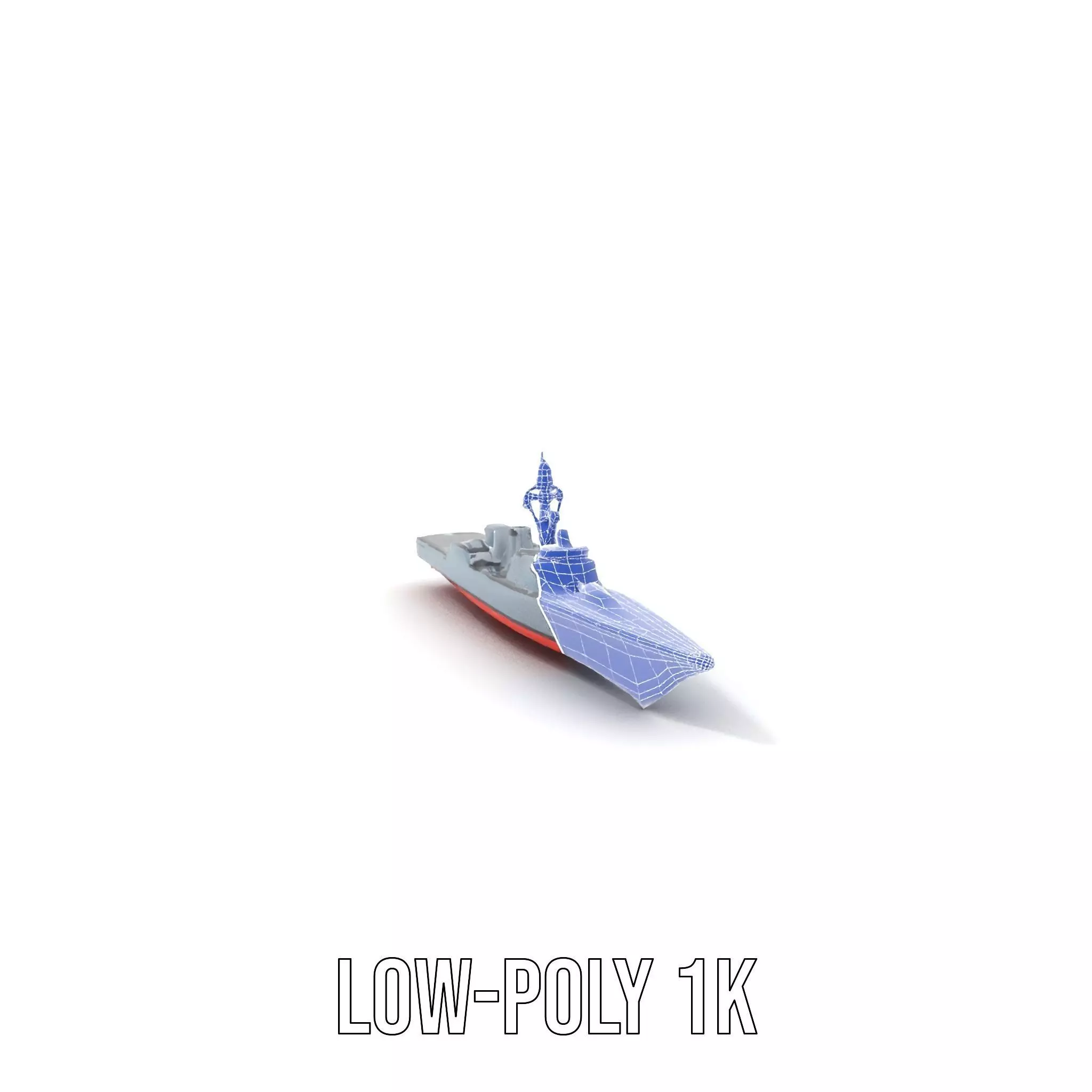 Stealth Destroyer model pack Low-poly 3D model_14