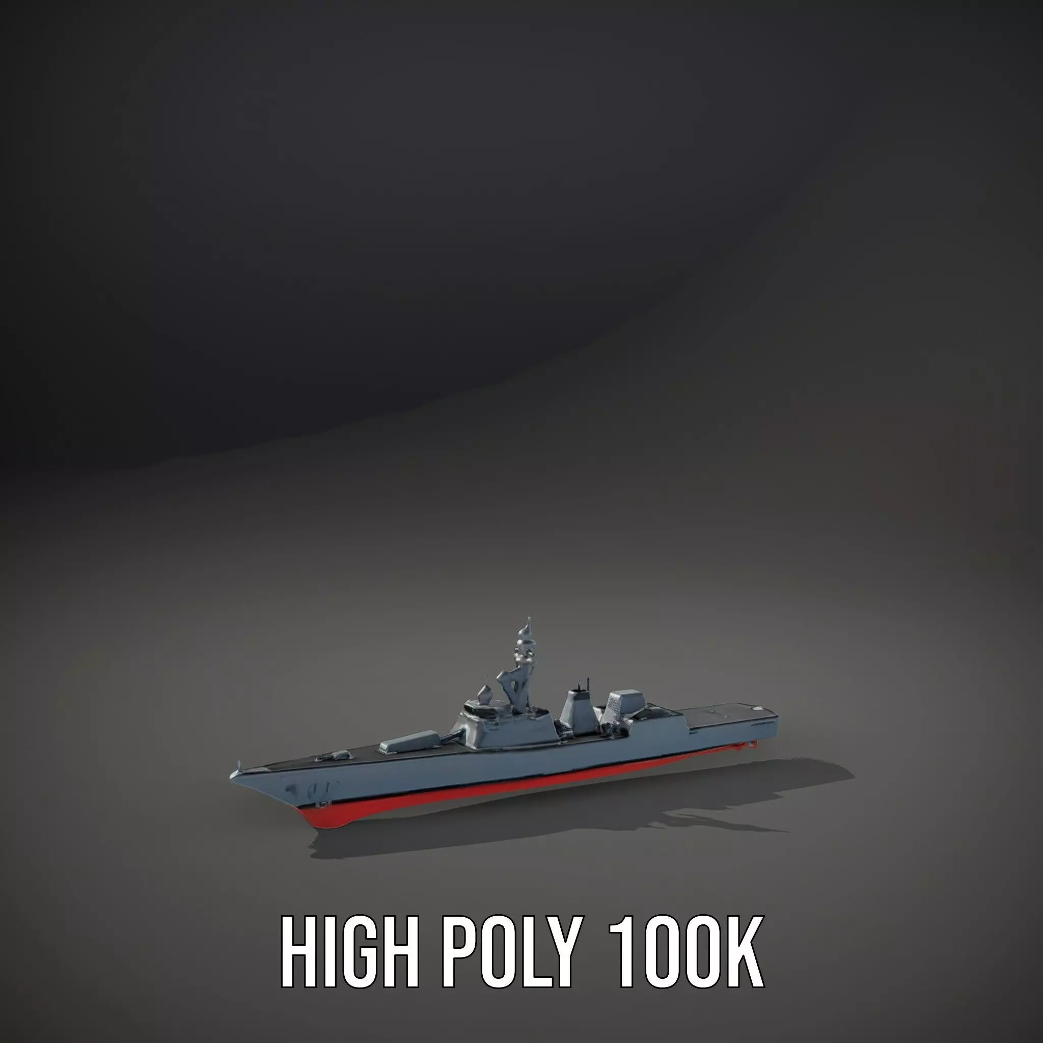 Stealth Destroyer model pack Low-poly 3D model_8