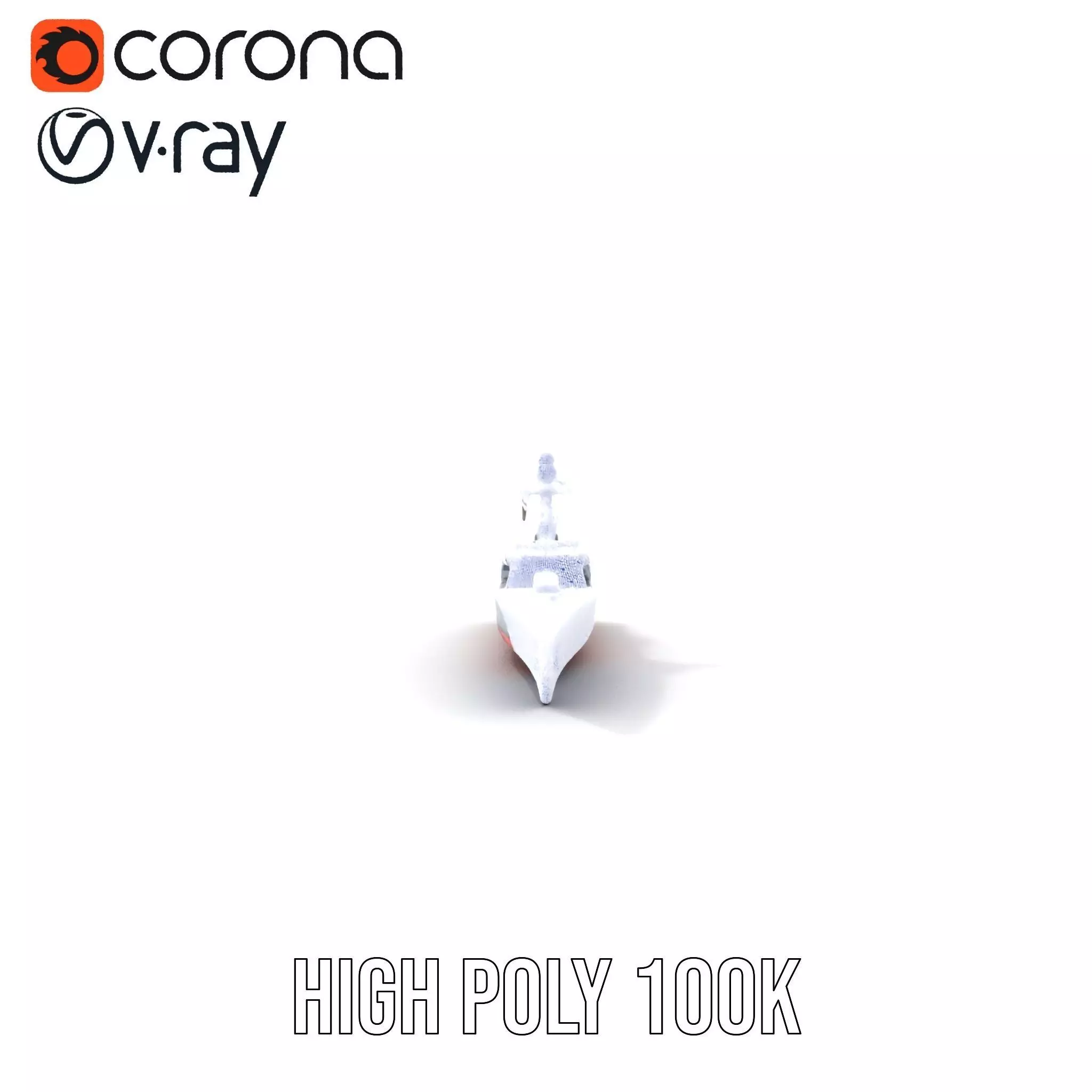 Stealth Destroyer model pack Low-poly 3D model_29