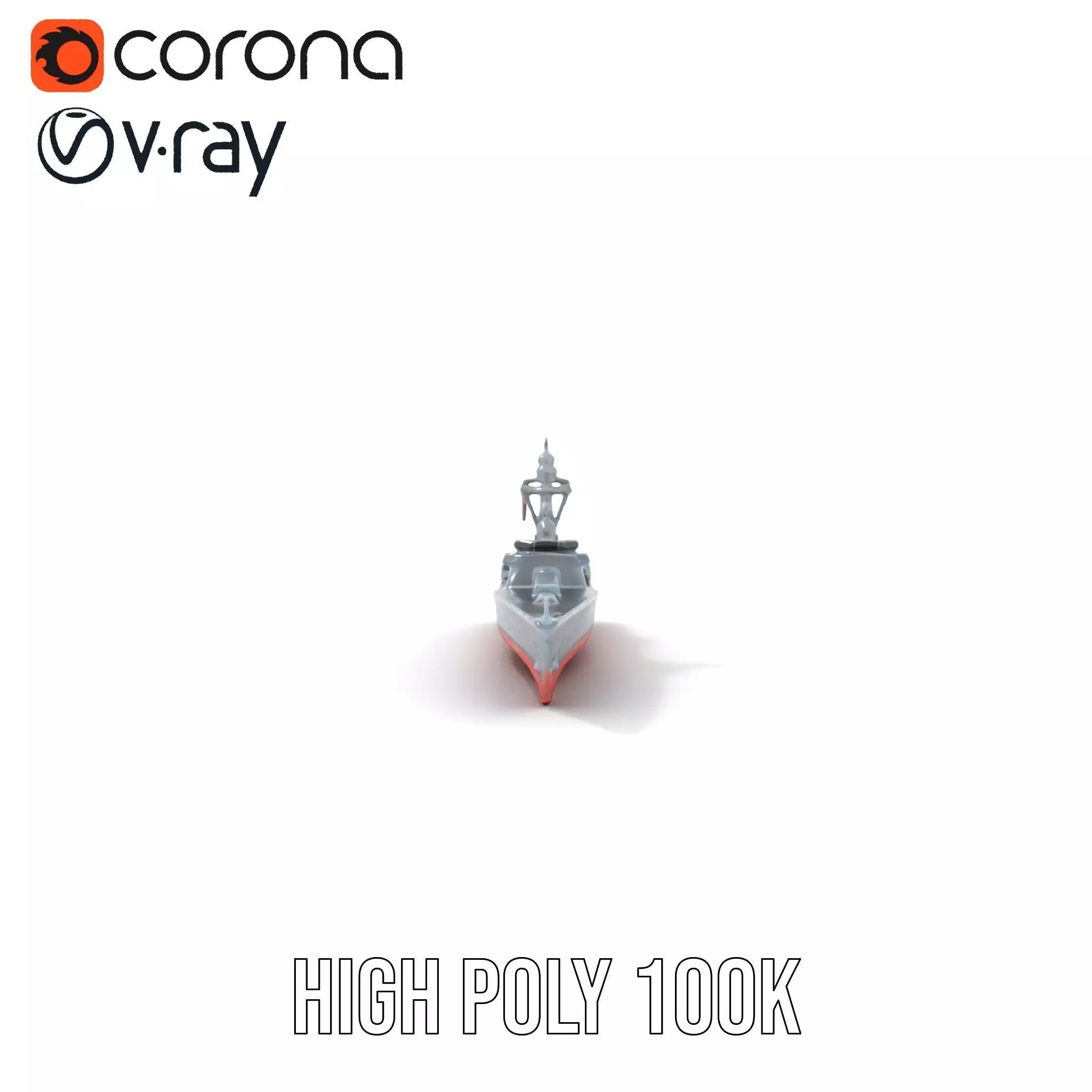 Stealth Destroyer model pack Low-poly 3D model_20