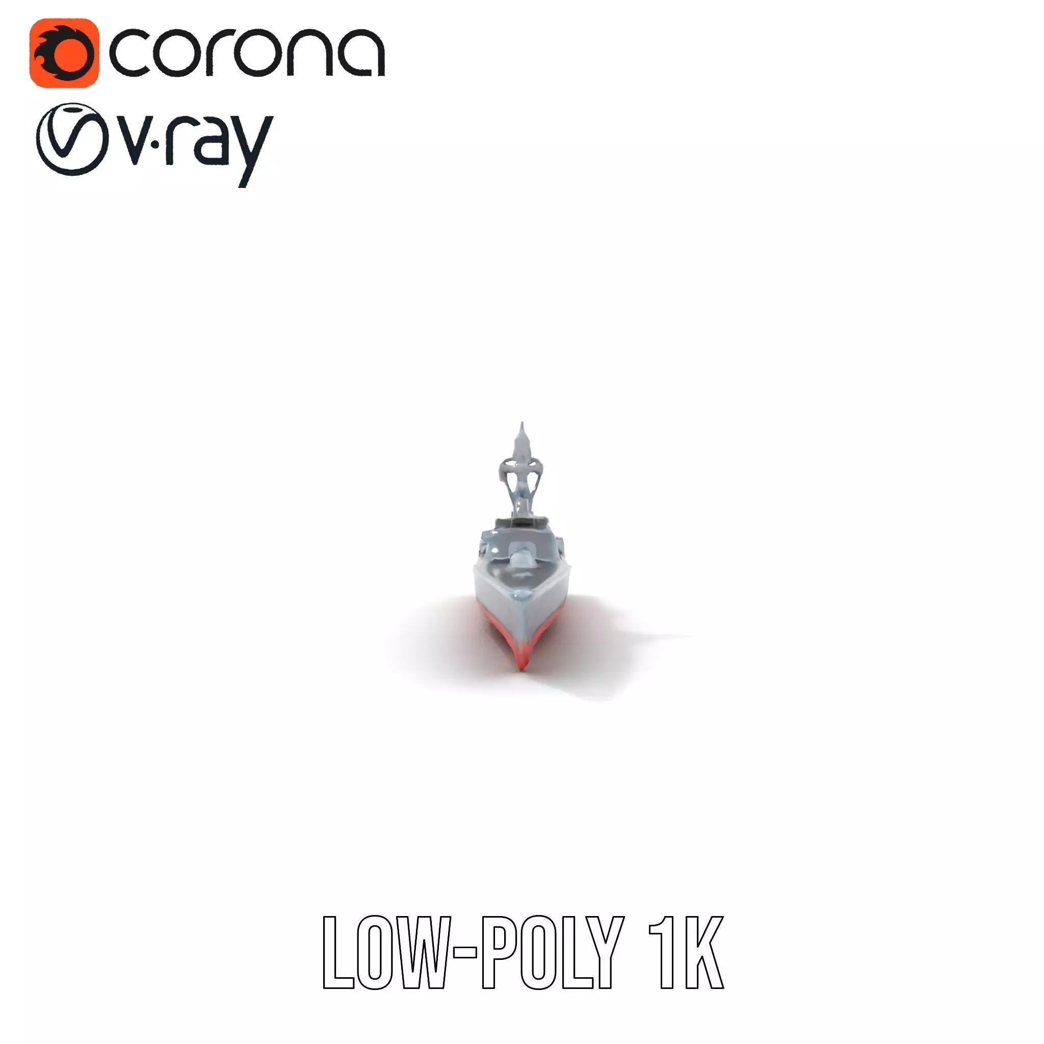 Stealth Destroyer model pack Low-poly 3D model_9