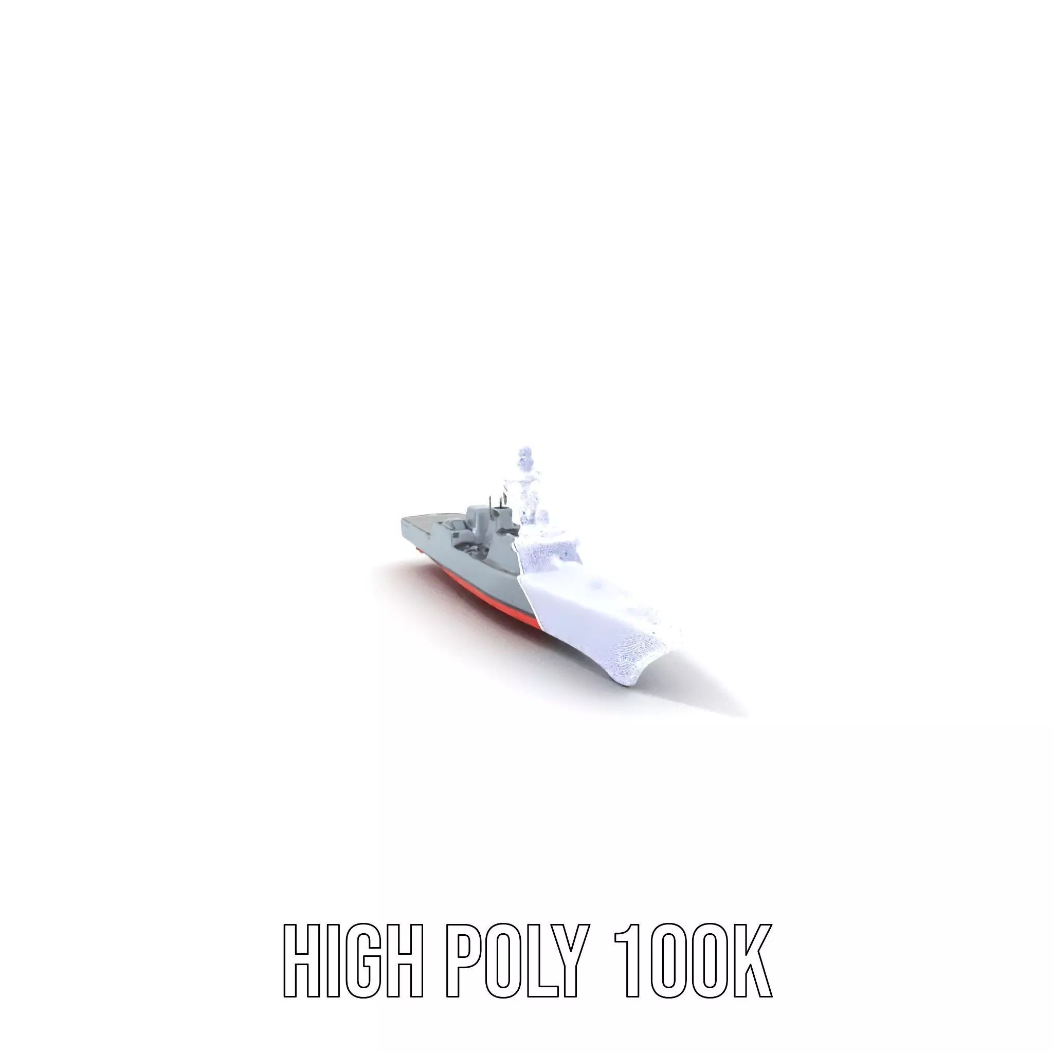Stealth Destroyer model pack Low-poly 3D model_4