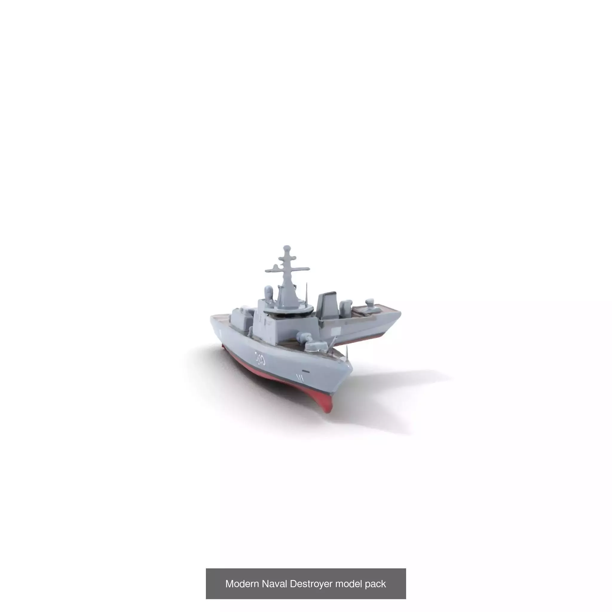 Modern Military Ship Models Pack 3D Model Collection_23