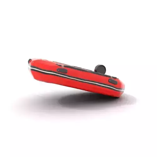 Red Inflatable Boat model pack Low-poly 3D model