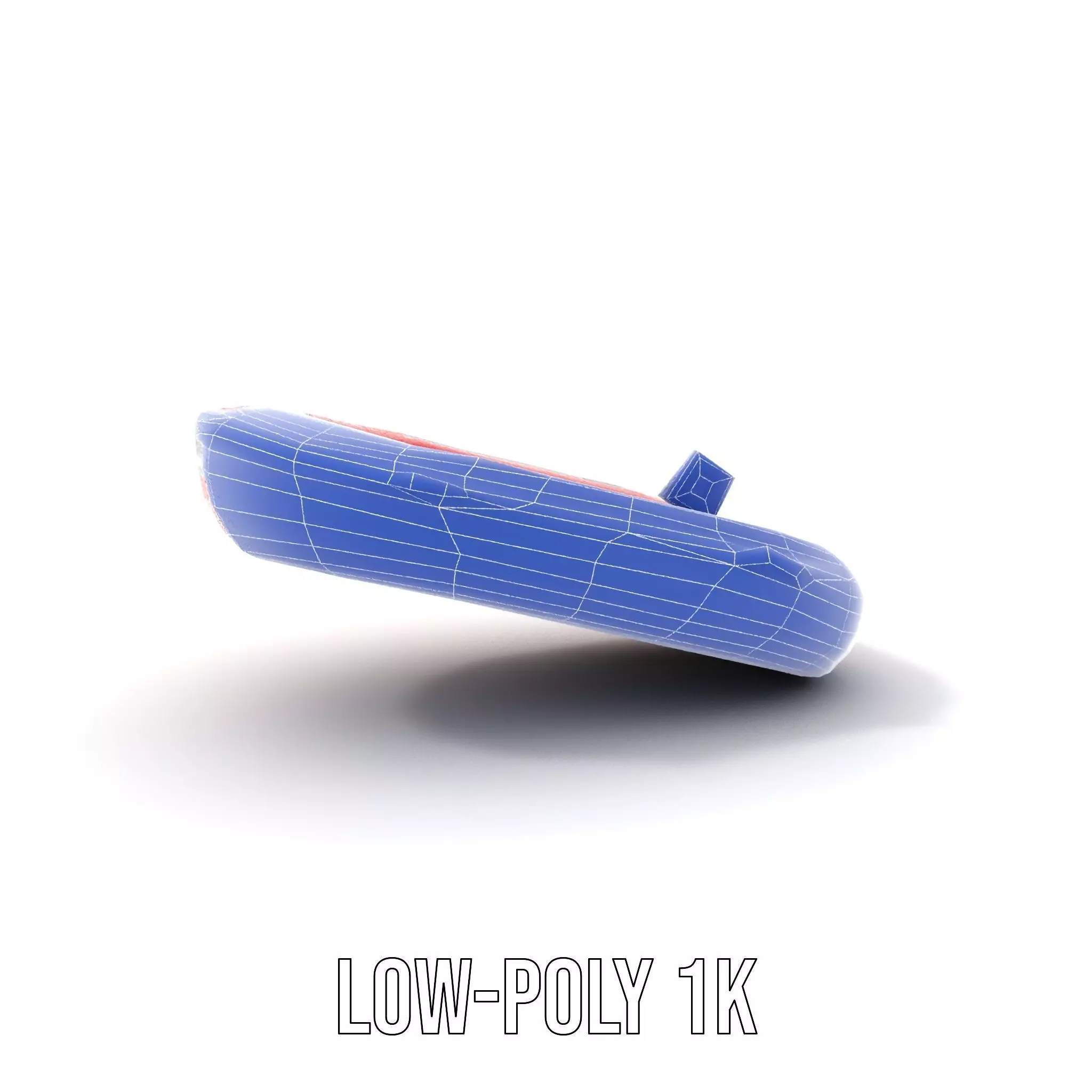 Red Inflatable Boat model pack Low-poly 3D model_9
