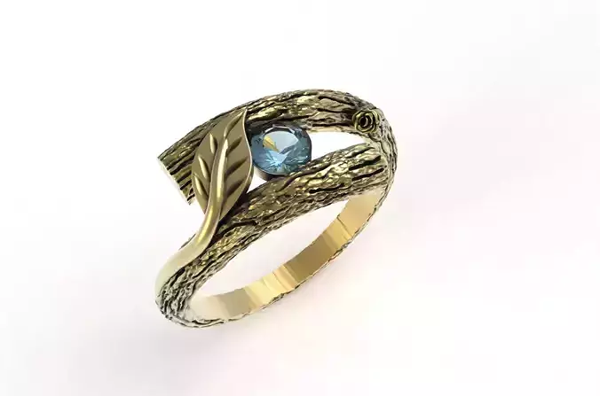 Leaf Branch Bypass Ring