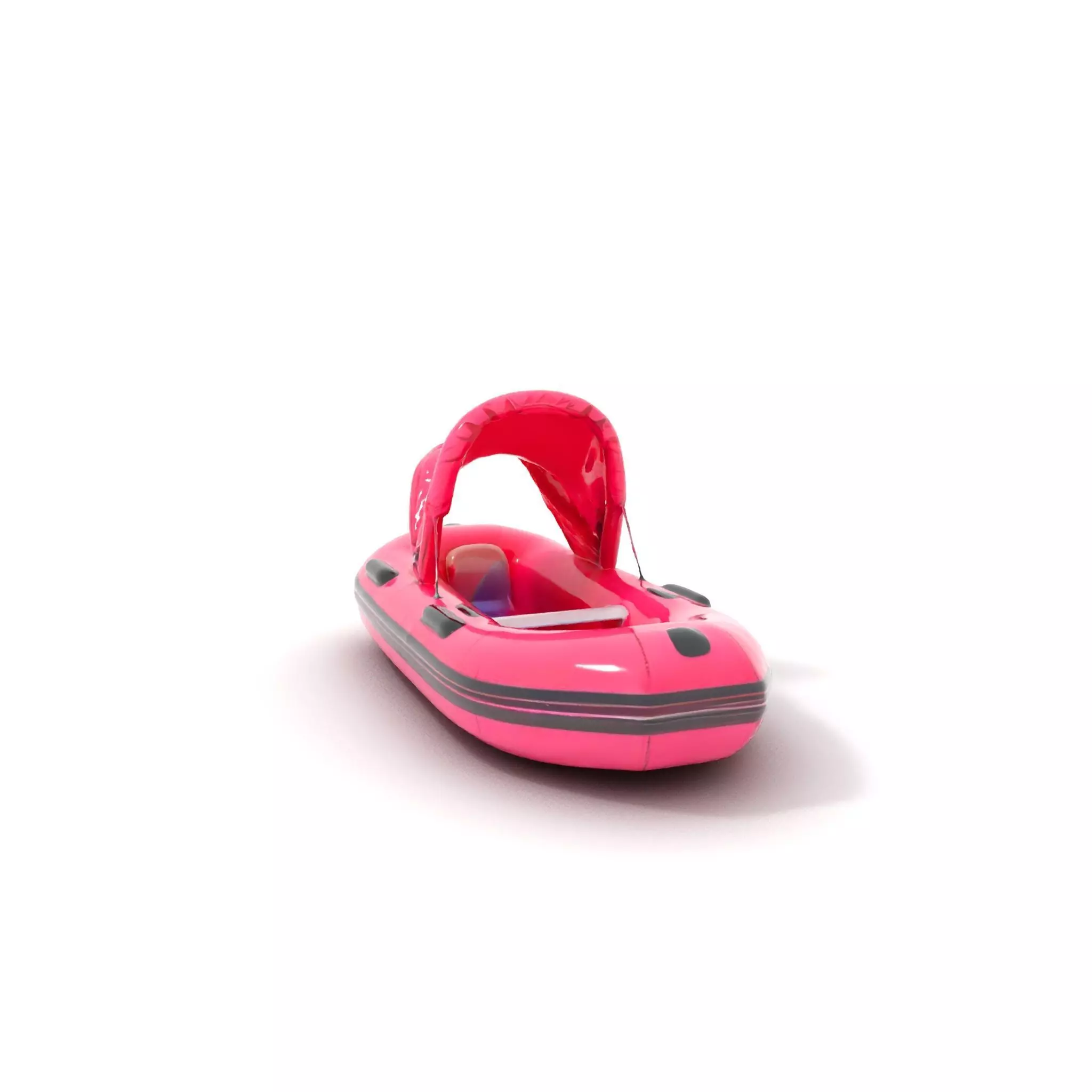 Pink Inflatable Boat model pack Low-poly 3D model_0