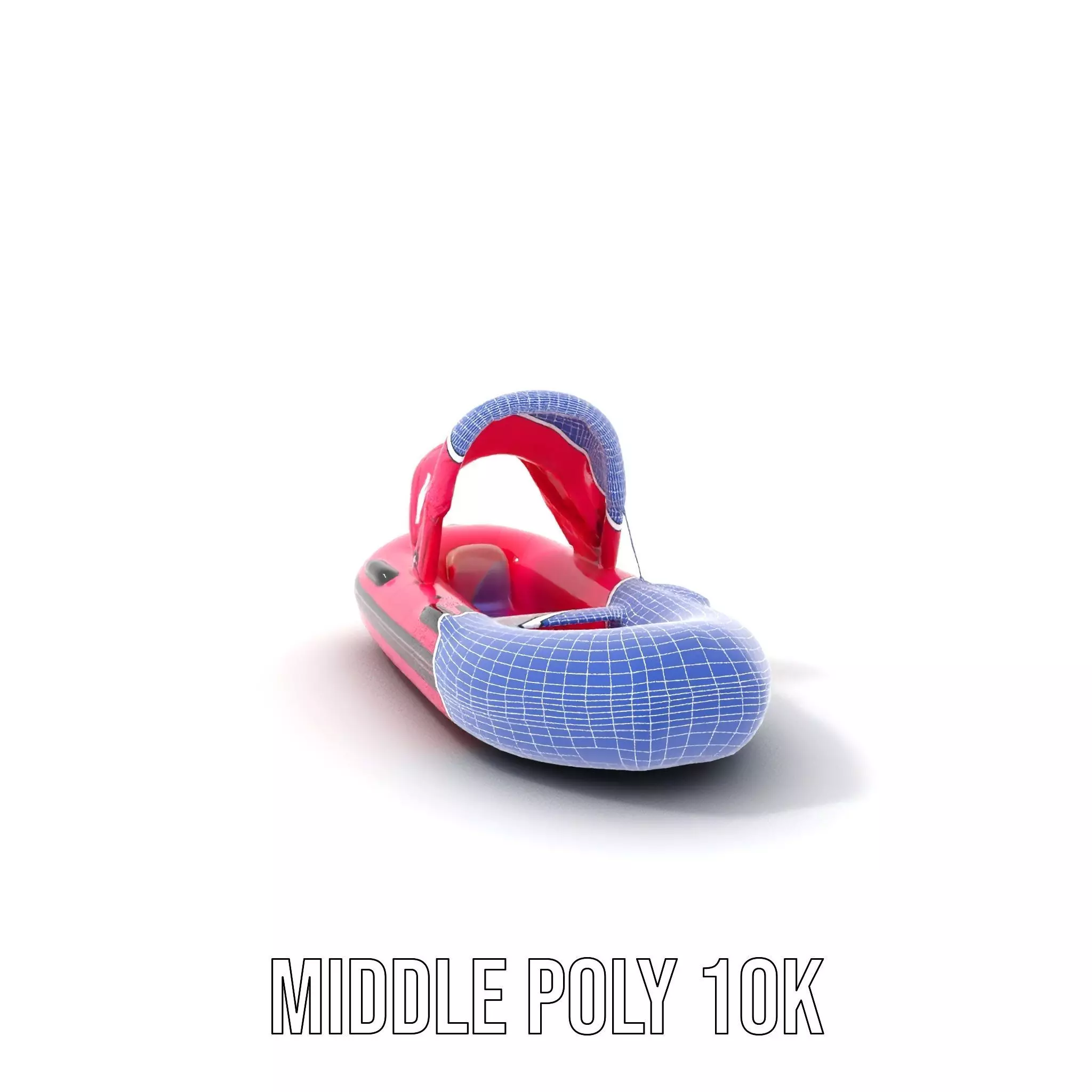 Pink Inflatable Boat model pack Low-poly 3D model_27