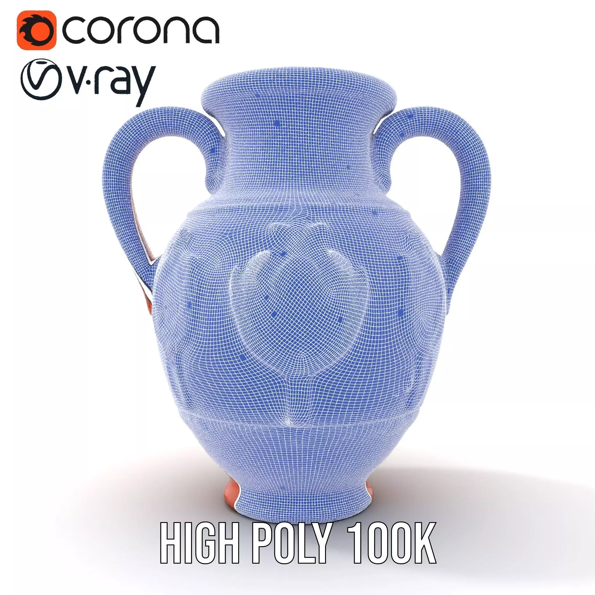 Terra Cotta Vase model pack Low-poly 3D model_33