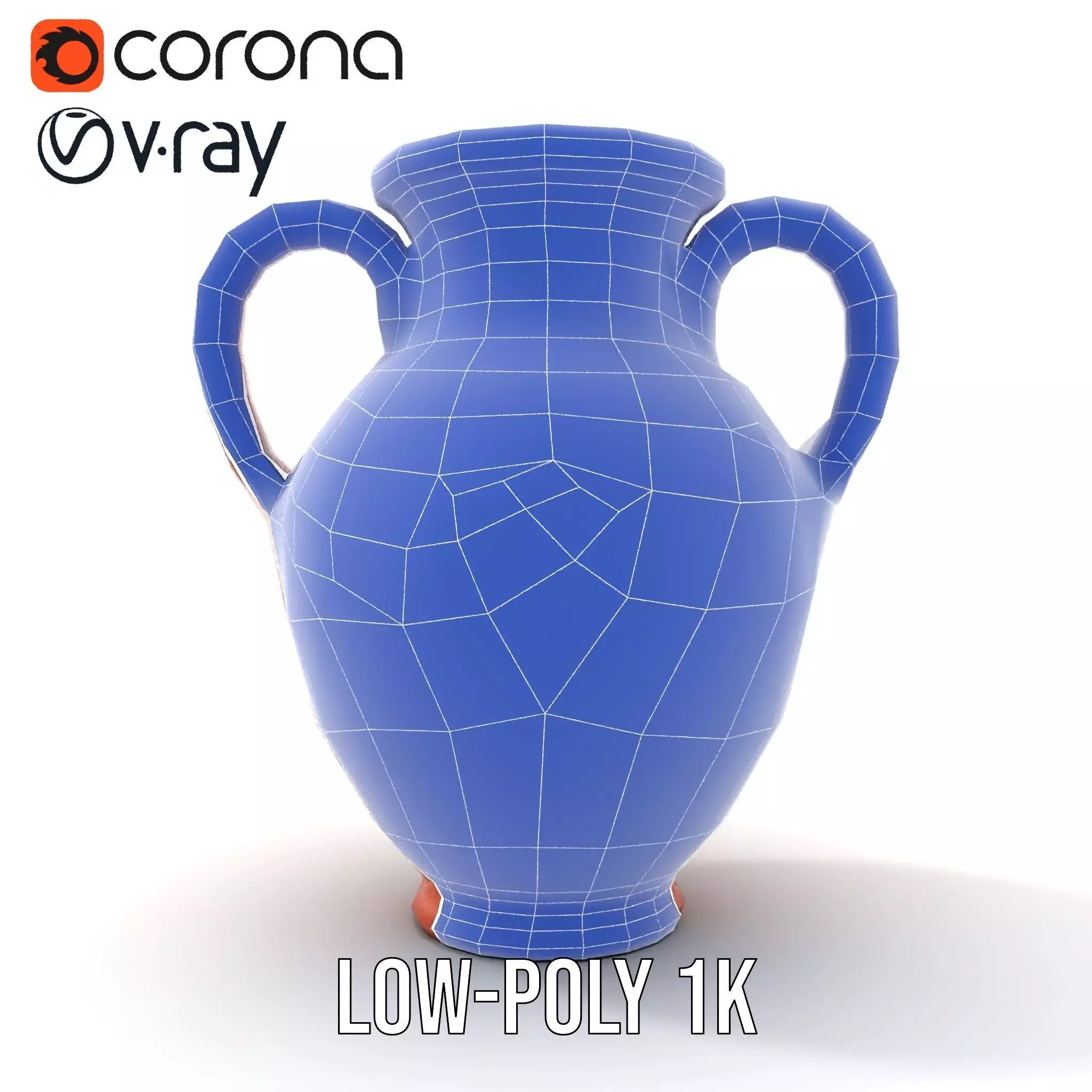 Terra Cotta Vase model pack Low-poly 3D model_22