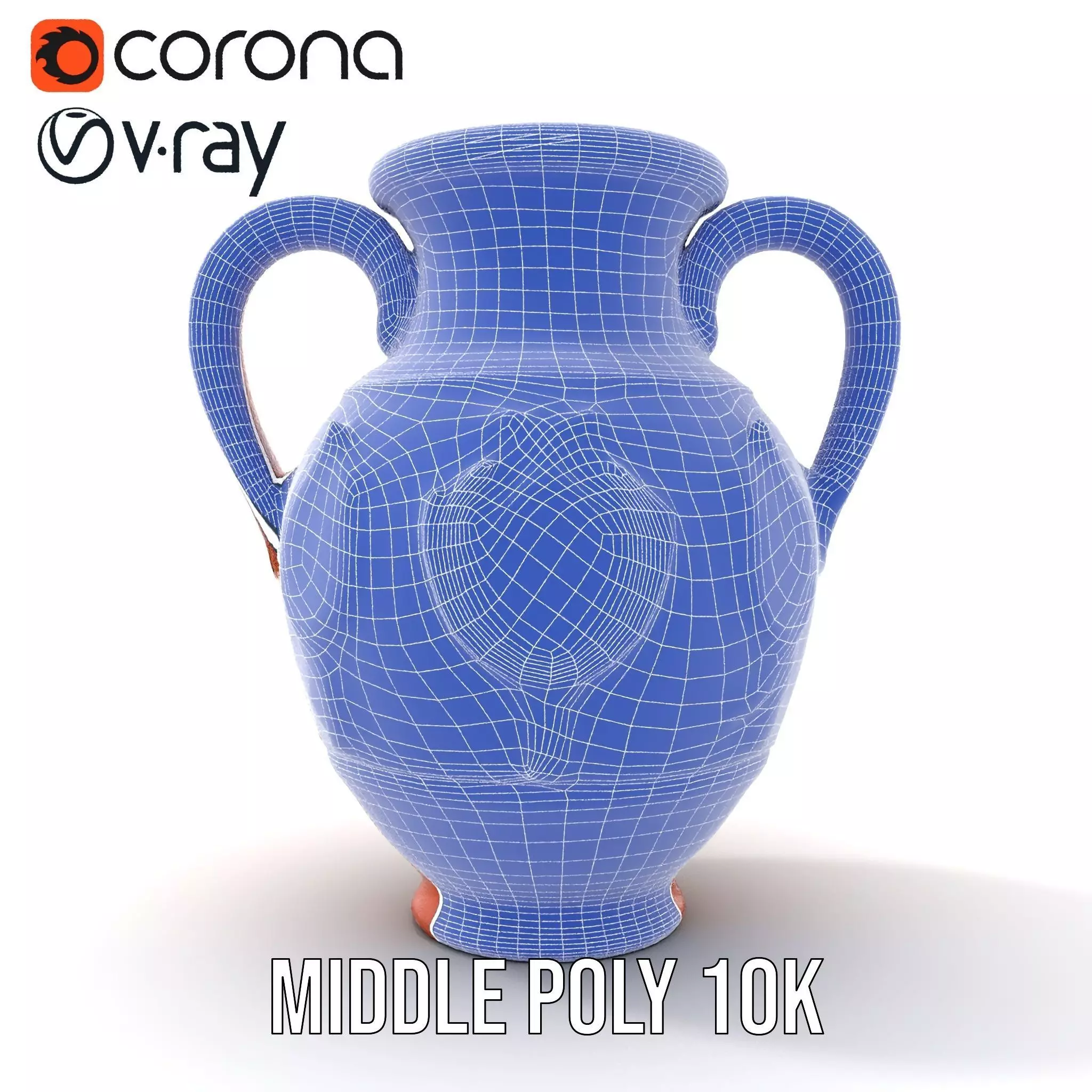 Terra Cotta Vase model pack Low-poly 3D model_29