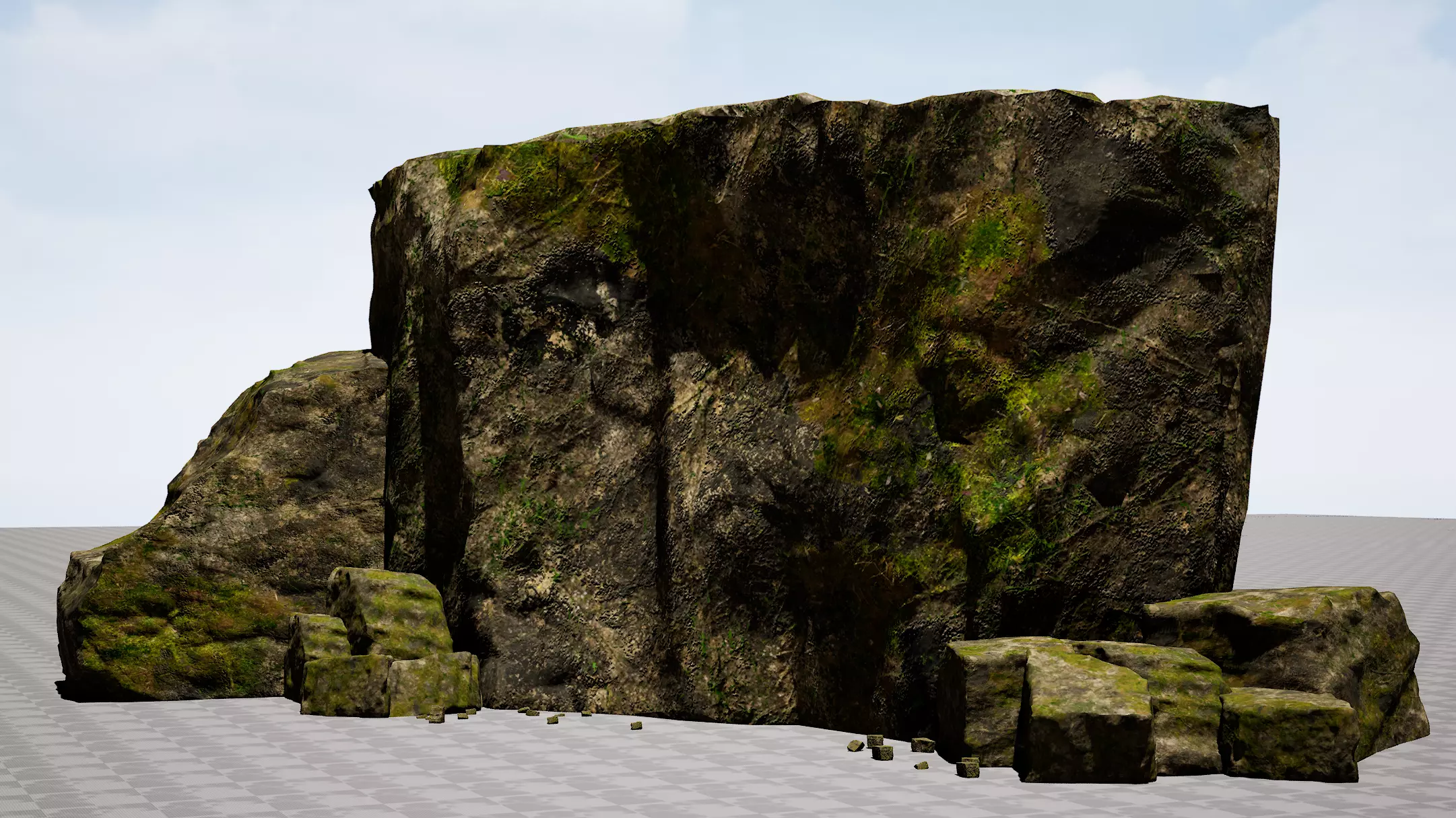 Mountain environment-pack v01 Low-poly 3D model_6