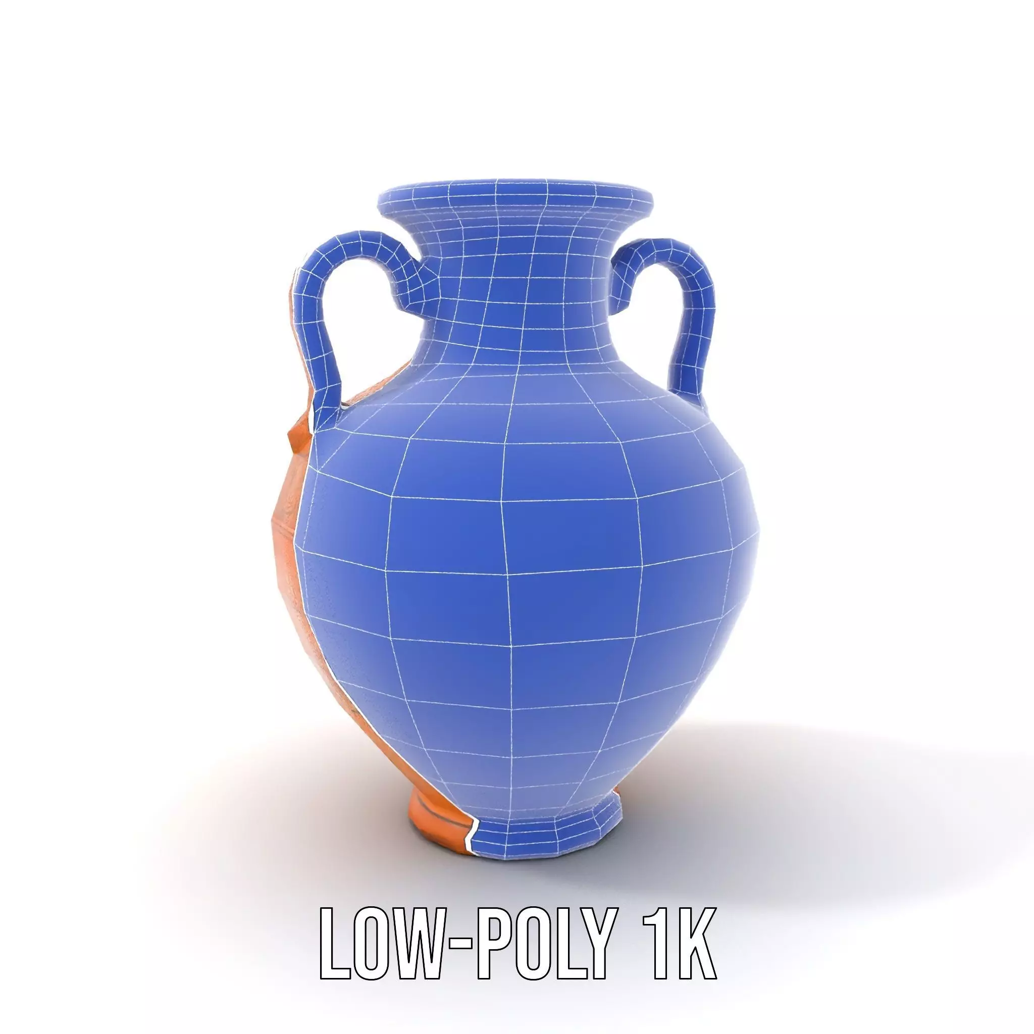 Terracotta Amphora model pack Low-poly 3D model_24