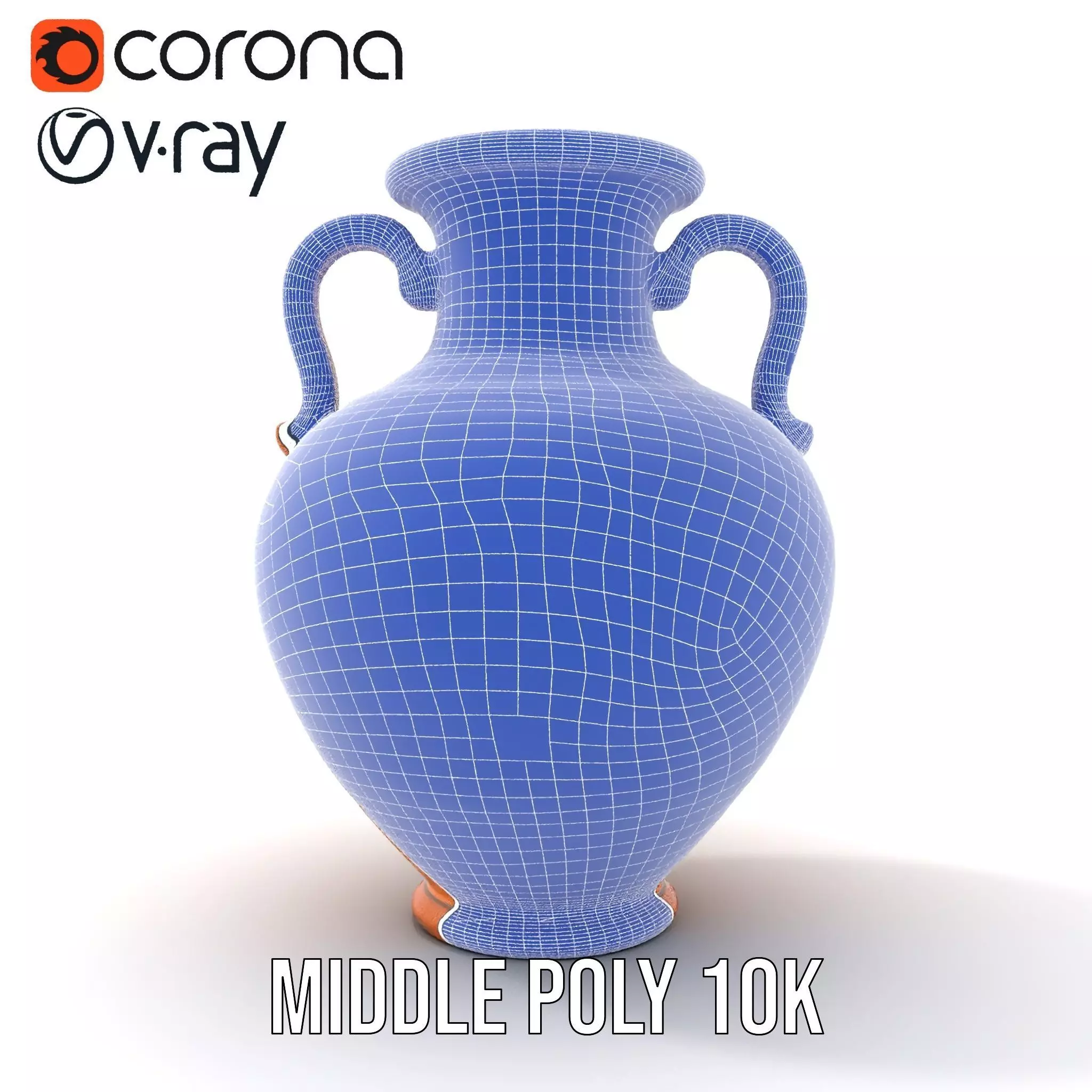 Terracotta Amphora model pack Low-poly 3D model_18