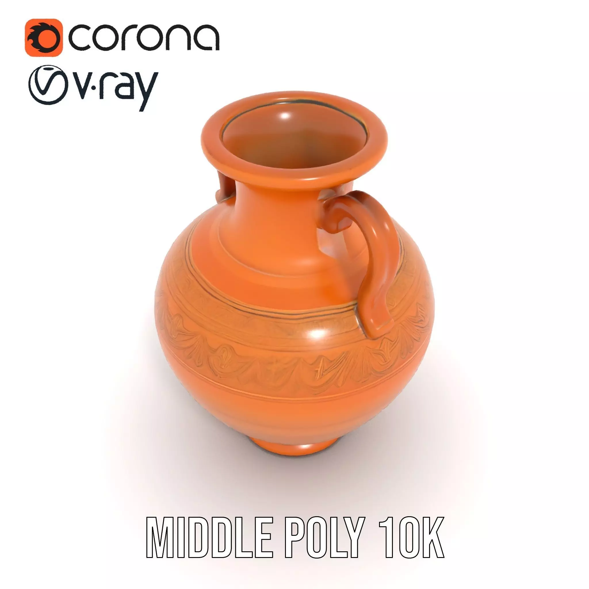 Terracotta Amphora model pack Low-poly 3D model_15