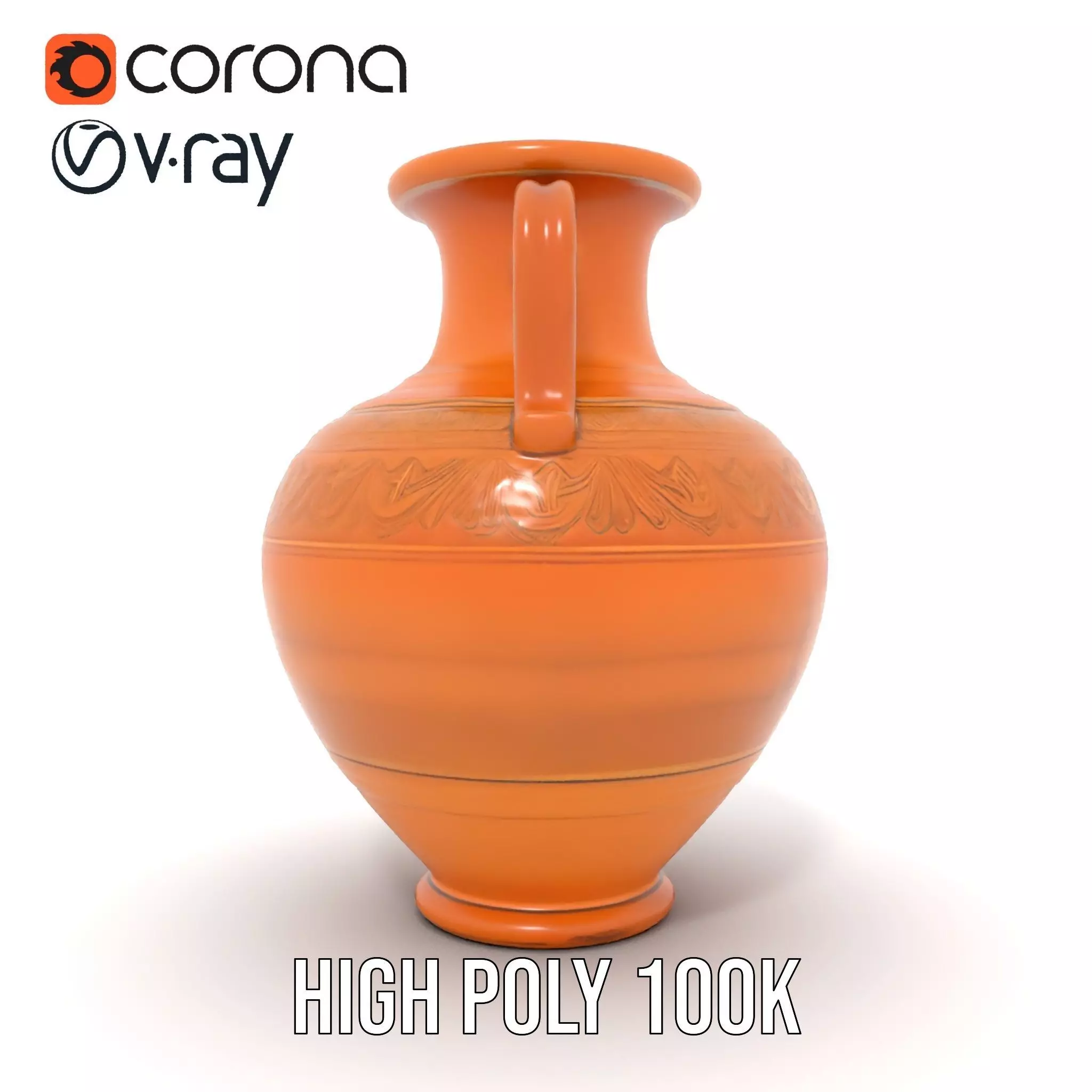 Terracotta Amphora model pack Low-poly 3D model_25