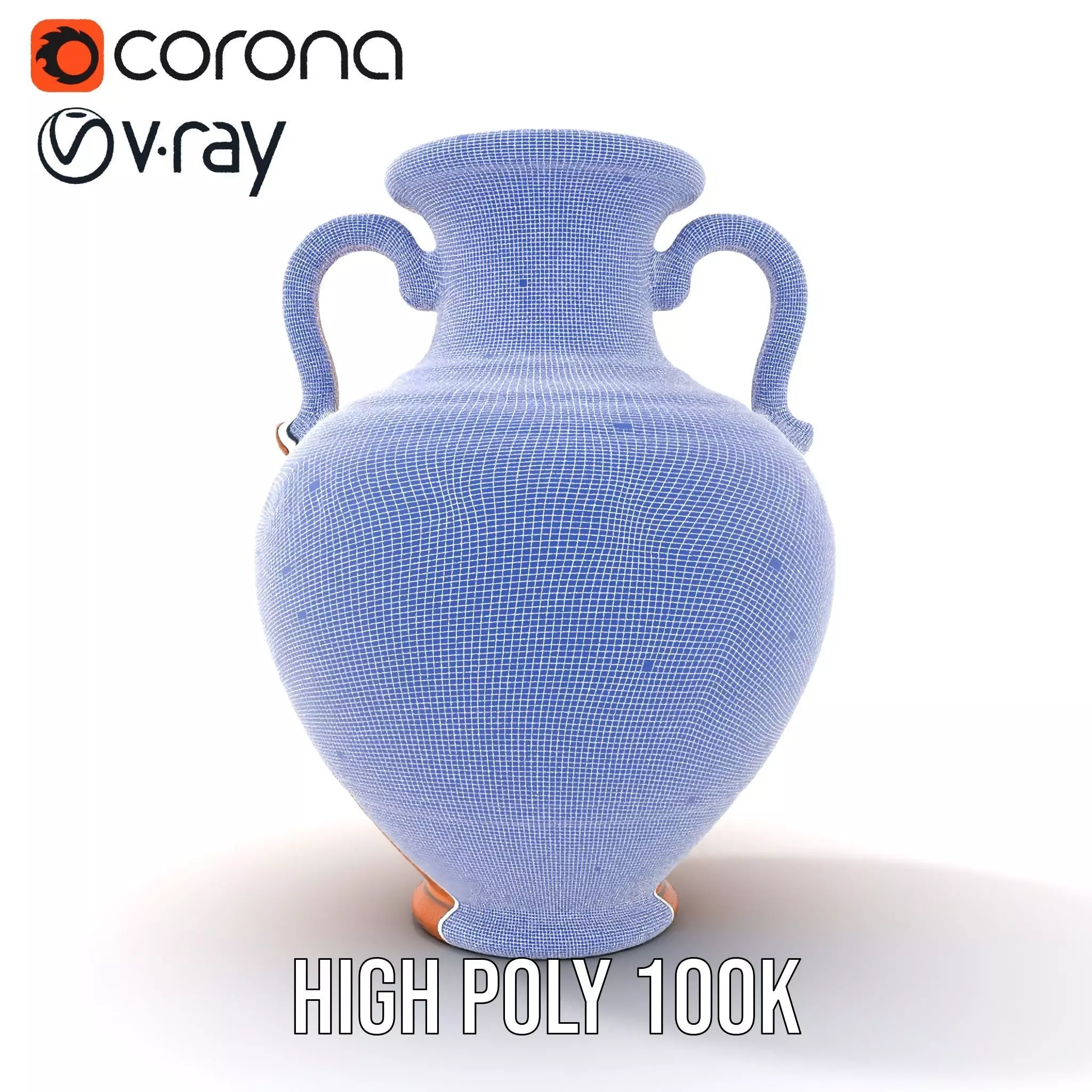 Terracotta Amphora model pack Low-poly 3D model_34
