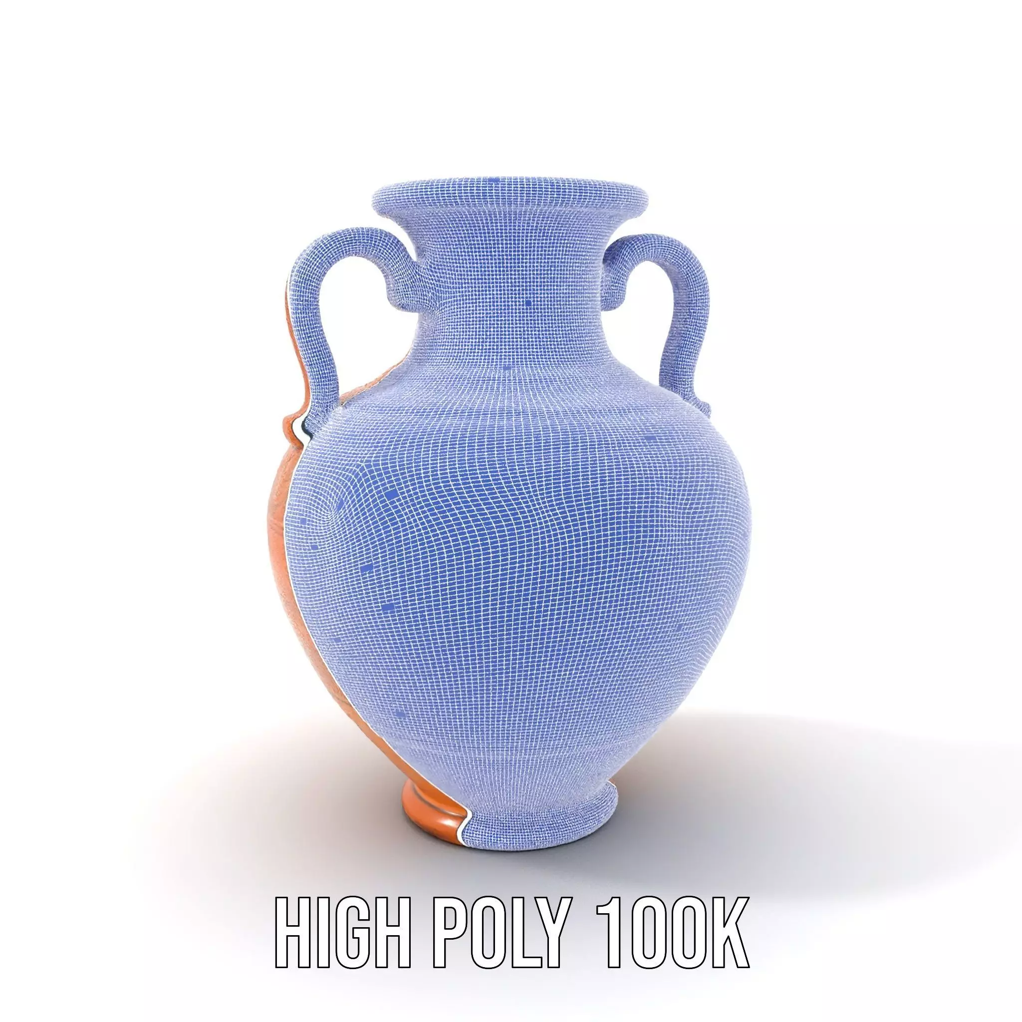 Terracotta Amphora model pack Low-poly 3D model_4