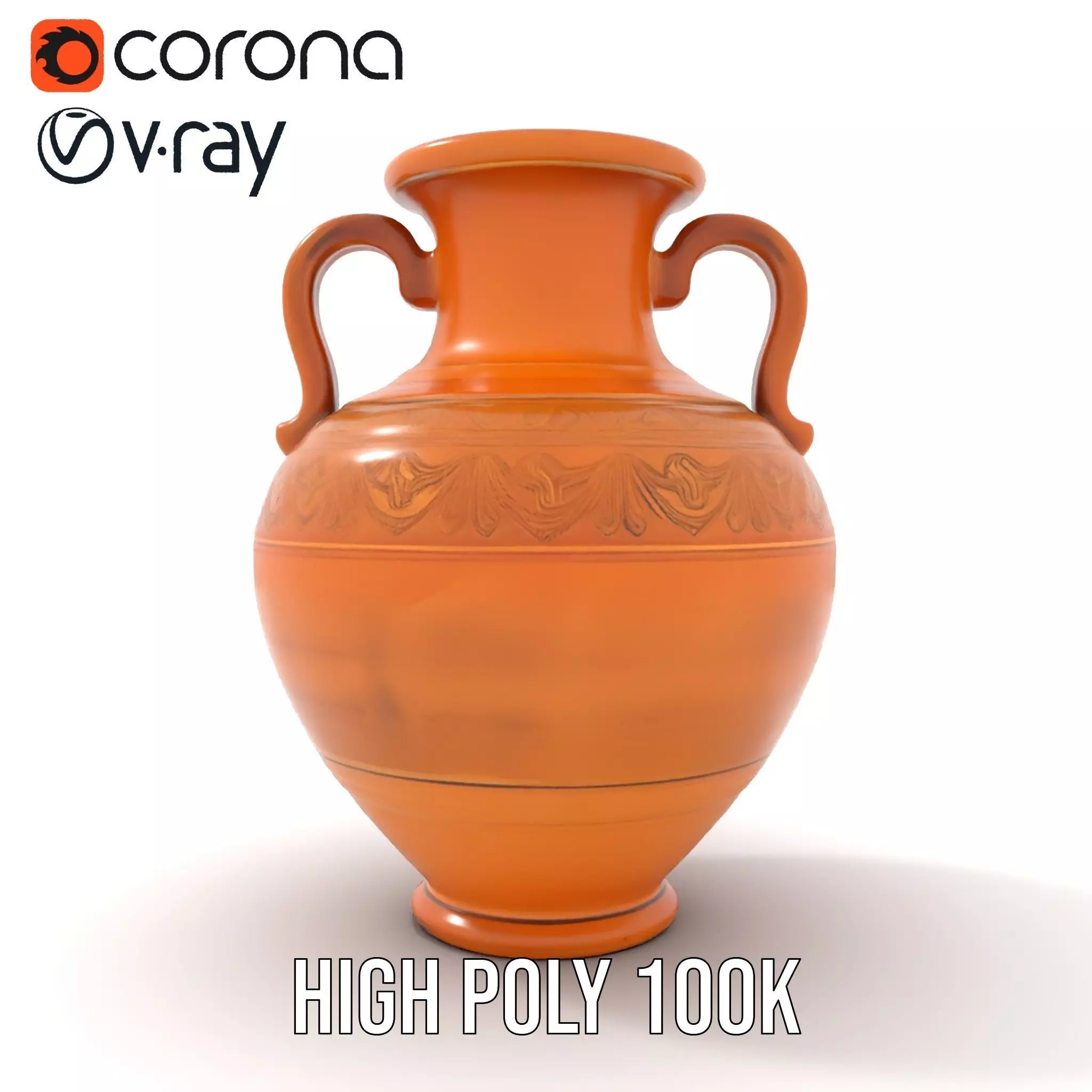 Terracotta Amphora model pack Low-poly 3D model_20