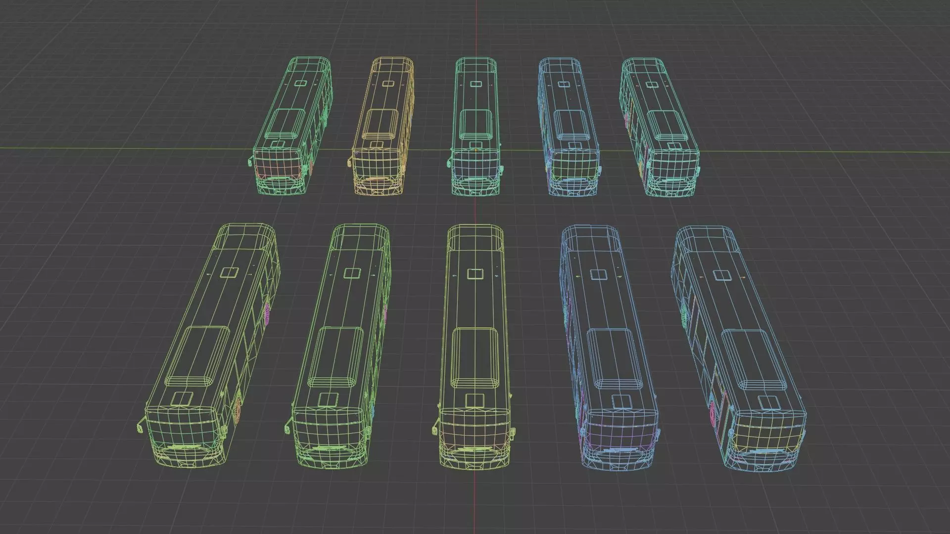Australian Volvo B7RLE Volgren Optimus Bus 3D Model GameReady Low-poly 3D model_13